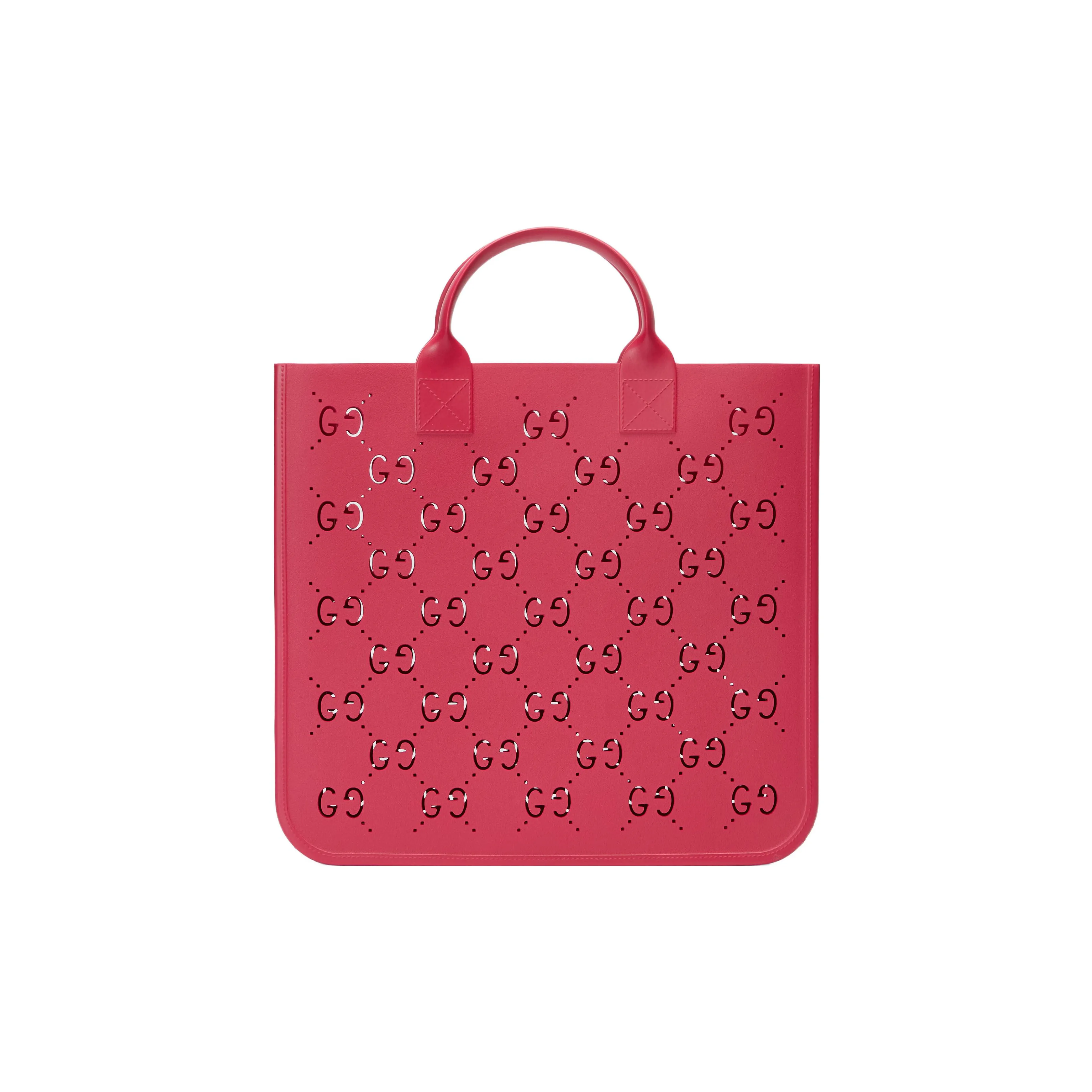 GUCCI Резиновый Тоут Сумка Сумка для покупок Сумка Детская Сумка Детский Фуксия
