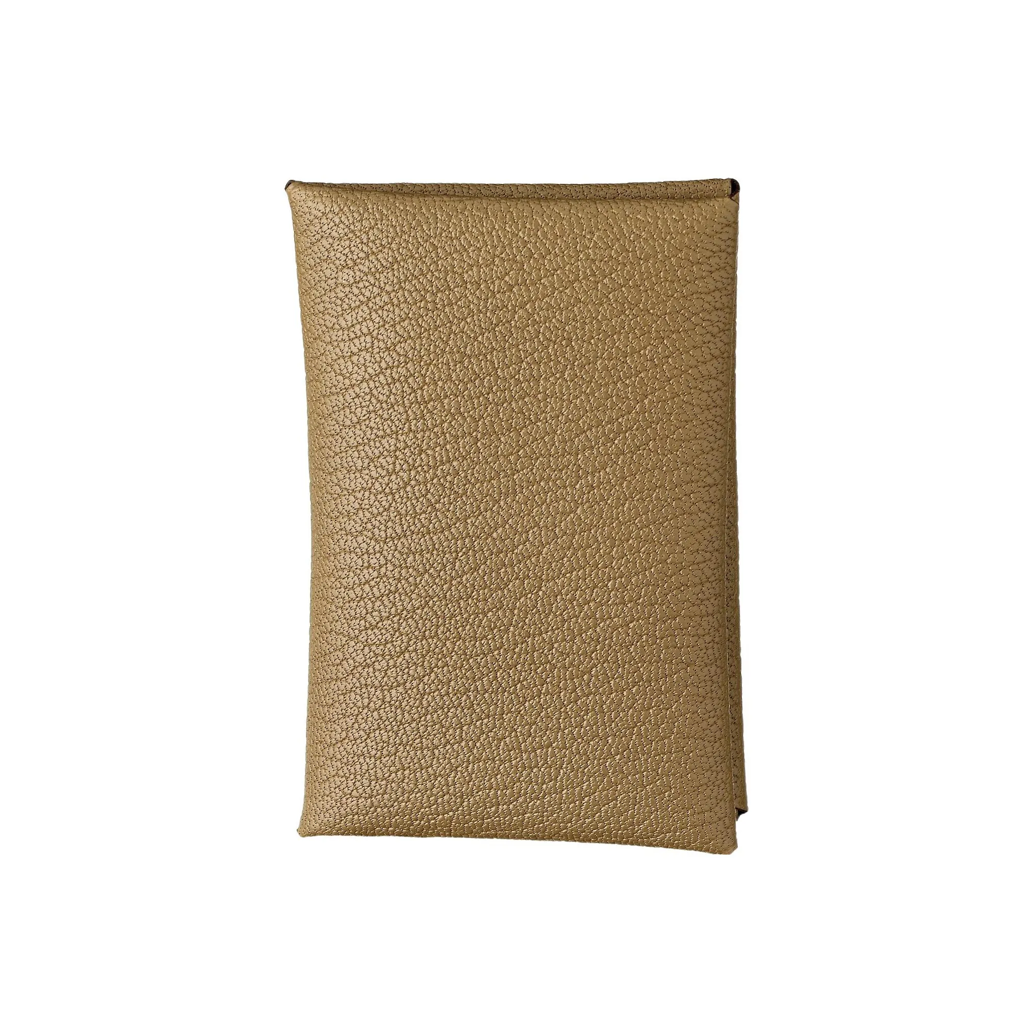 HERMES Calvi Mysore Шевро Ручной Картхолдер Женские 18 этуп слоново-серый