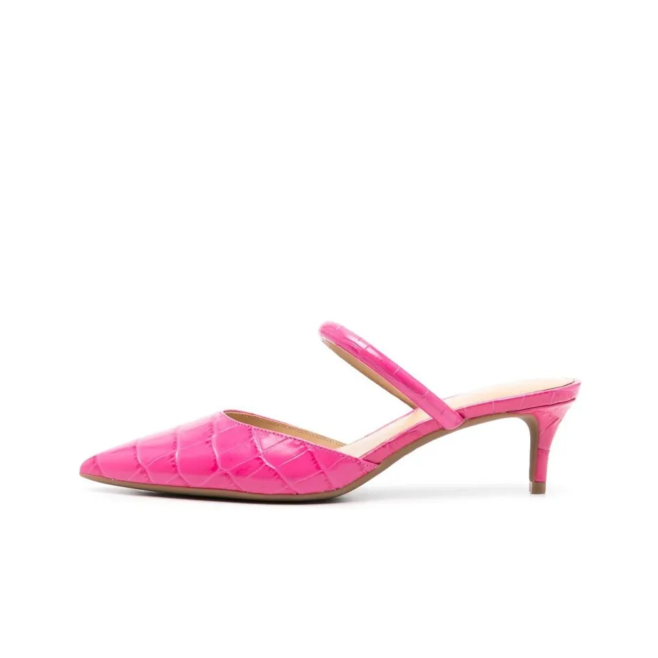 Michael Michael Kors Jess 60mm Leather Kitten-heel Pumps