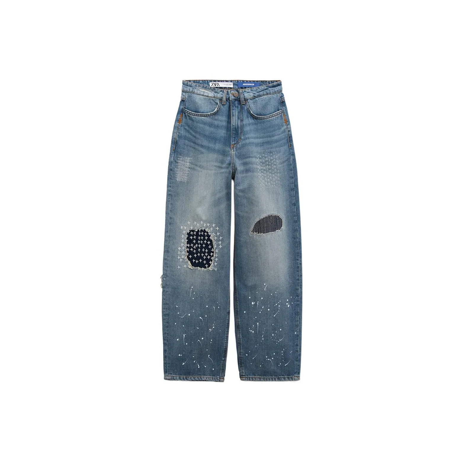 Zara X ADER ERROR Jeans Unisex Blue