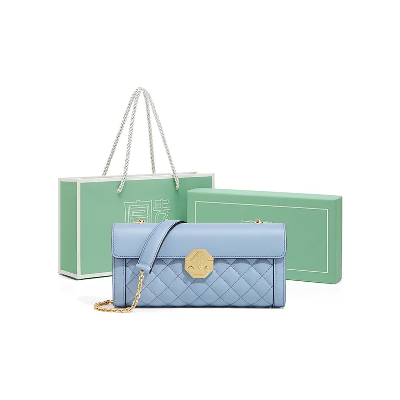 Gong Xuan Cow Leather Clutch, Shoulder Bag, Crossbody Bag Regular Women's