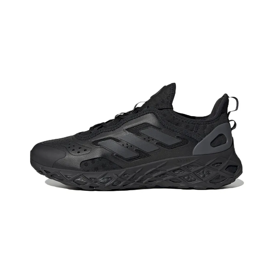 Adidas Web Boost Slip-resistant Abrasion-resistant Lightweight Low-Top Running Shoes Men's Black Adidas Web Boost Противоскользящие Устойчивые к истиранию Легкие Низкие Беговые Кроссовки Мужские Черные