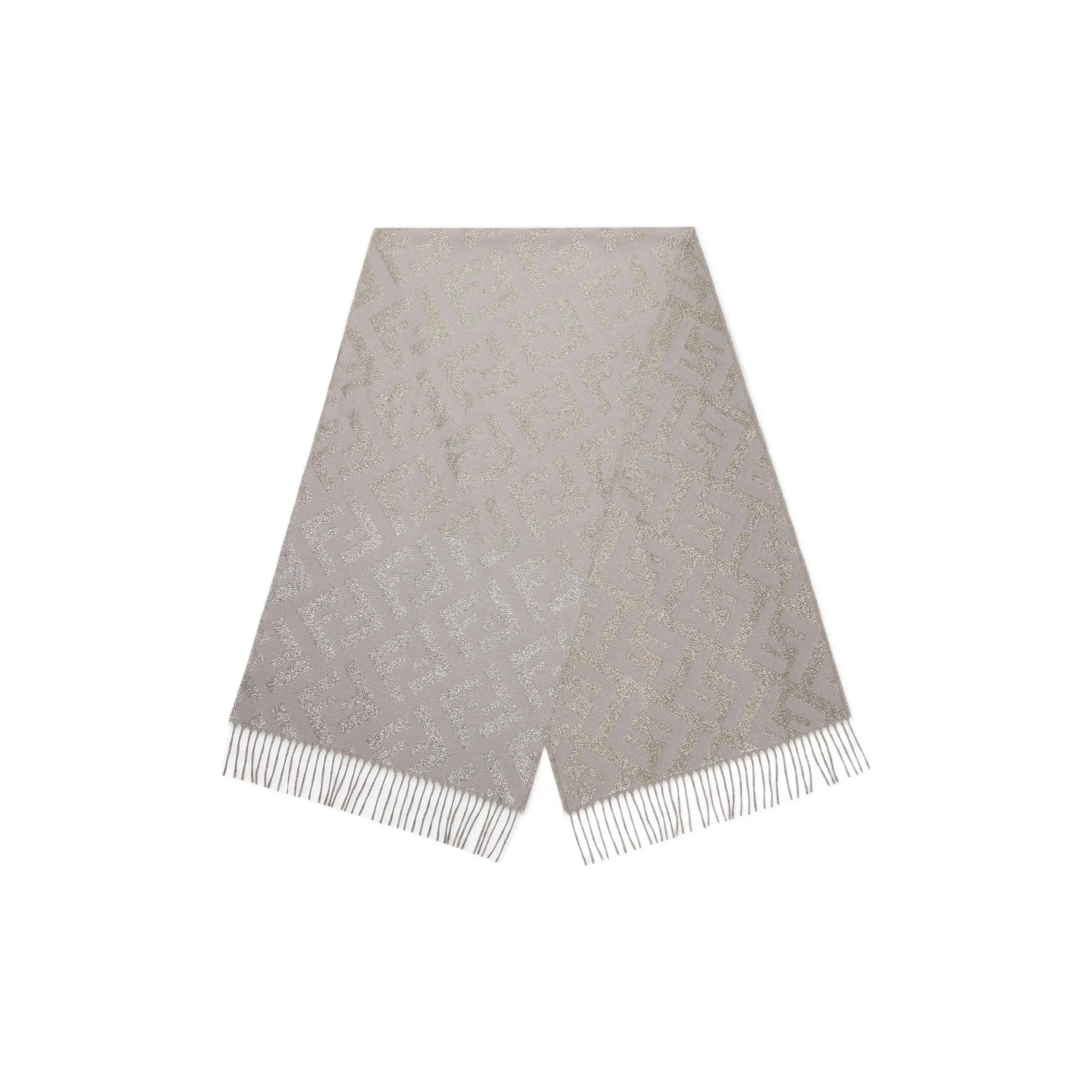 FENDI Knit Scarves Women's Gray