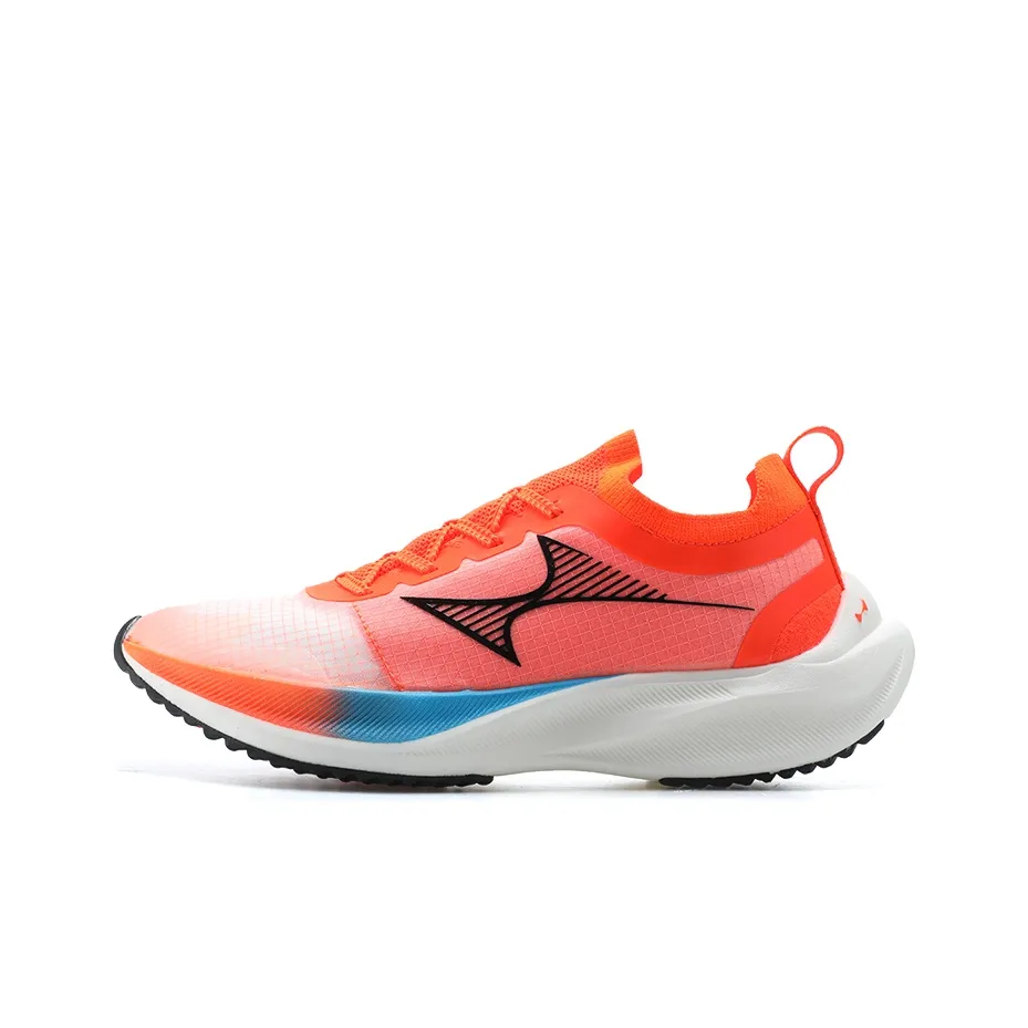 HEALTH Trapeze Racing Cushioning Anti Slip And Wear Resistant Low Top Running Shoes Unisex Fluorescent Orange