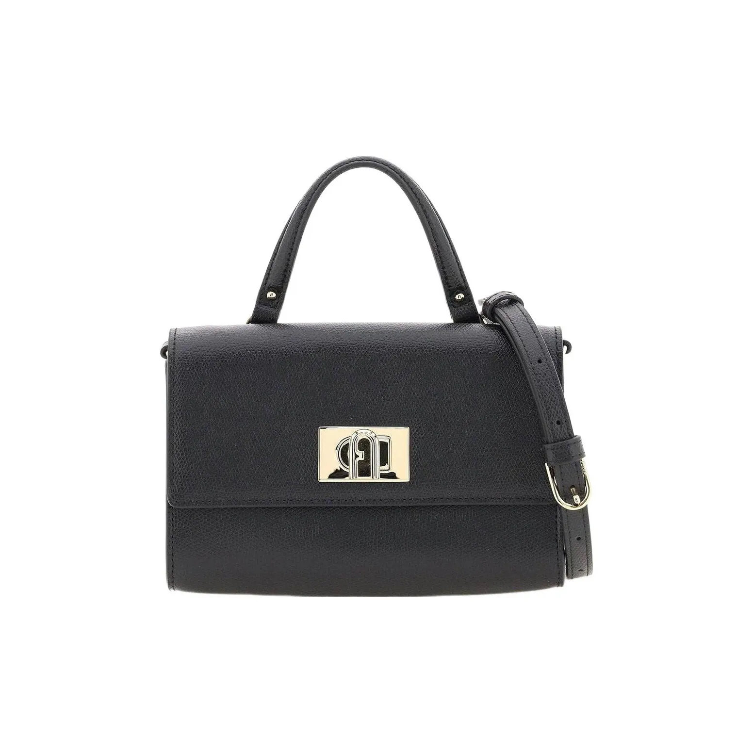 Furla 1927 Collection Текстурированная кожа сумка через плечо сумка большая женская черная