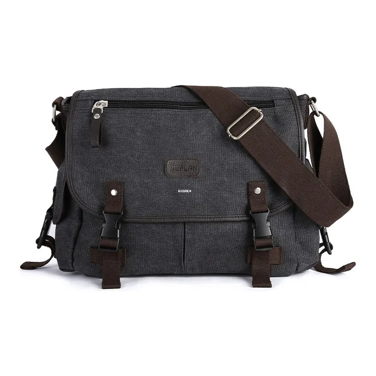 RIOREX Canvas Messenger Bag Canvas Bag Shoulder Bag Crossbody Bag Regular Unisex Multicolor