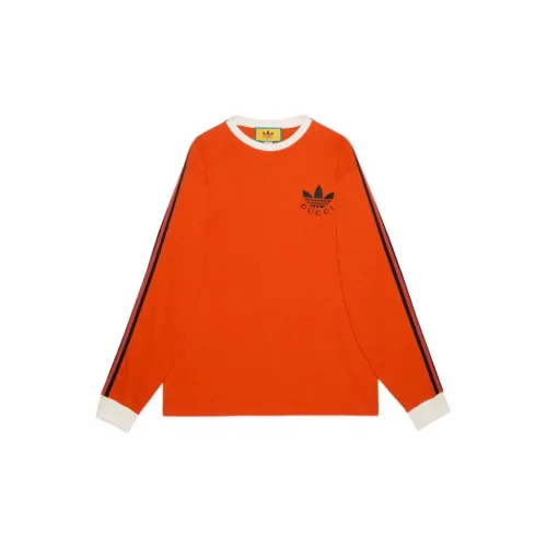 GUCCI Adidas X GUCCI Co Branded SERIES Кирпично-красный Мужские Рубашки