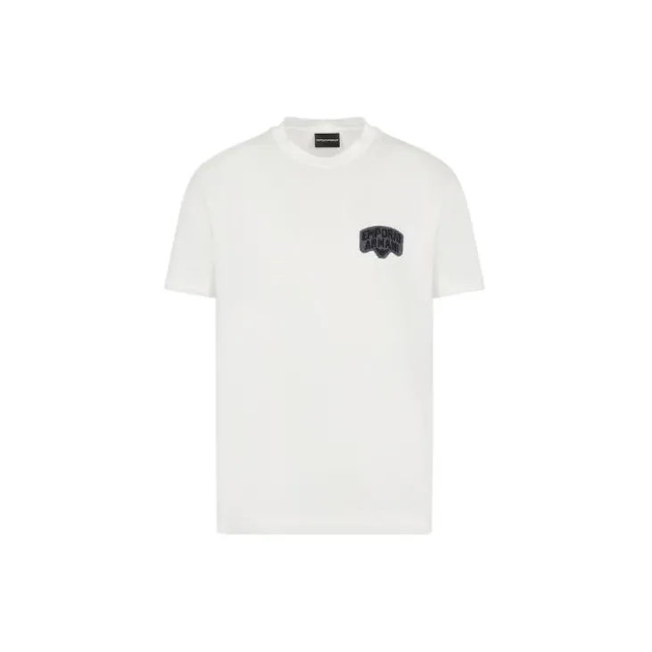 EMPORIO ARMANI SS23 T-Shirt Мужской Белый