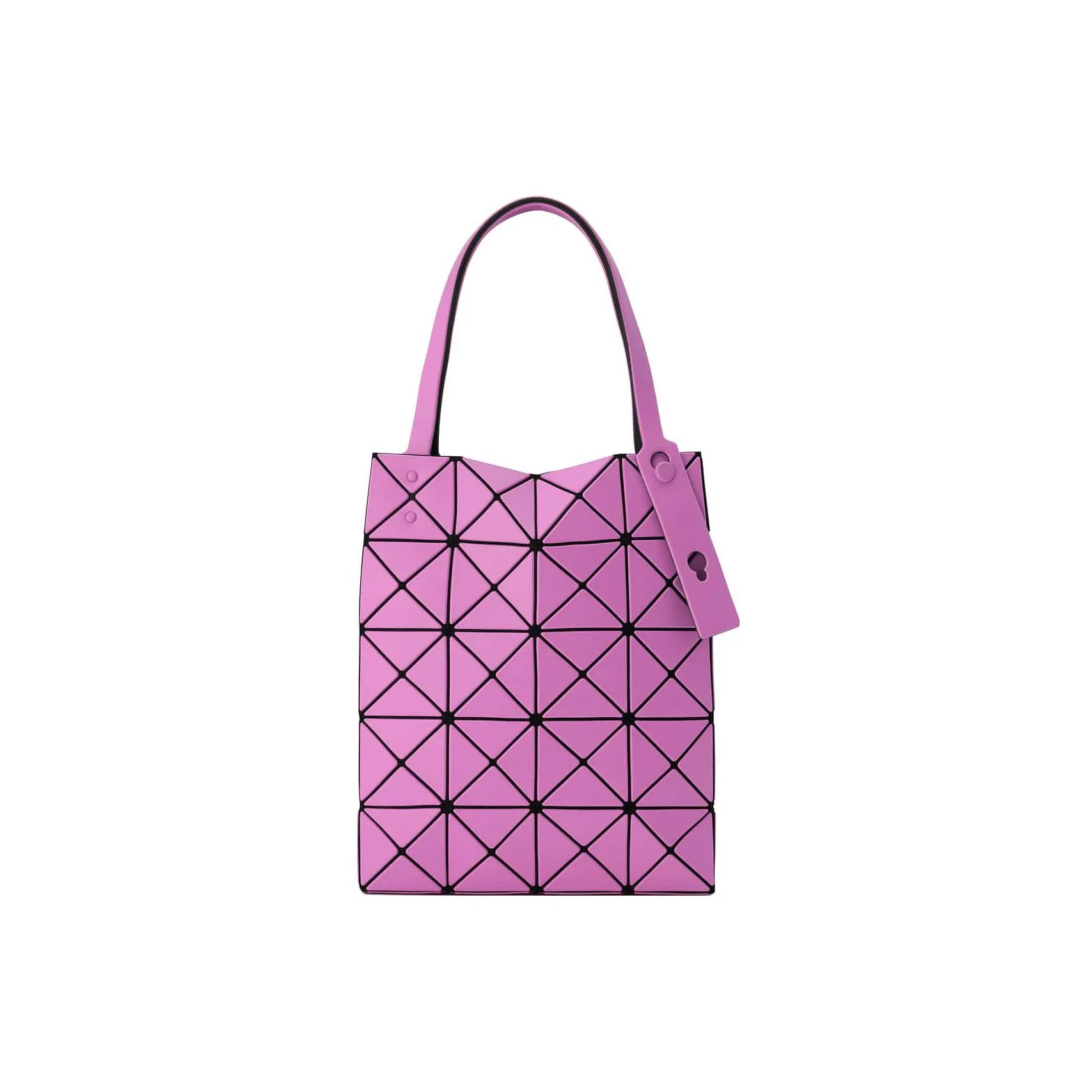 ISSEY MIYAKE Lucent Boxy Искусственная кожа Маленькая квадратная сумка Сумка Стандартная Женская Розово-красная