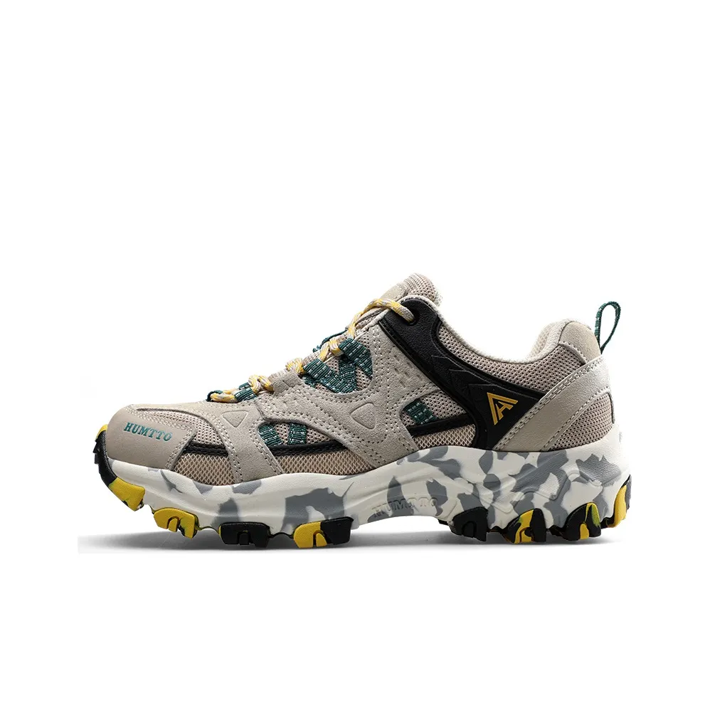 HUMTTO Shock Absorbers With Slip Resistant And Abrasion Resistant Properties Low Top Outdoor Shoes Women's Beige