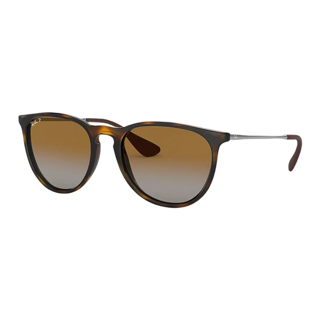 RayBan Plate Frame Oval Polarized Sunglasses Unisex Brown