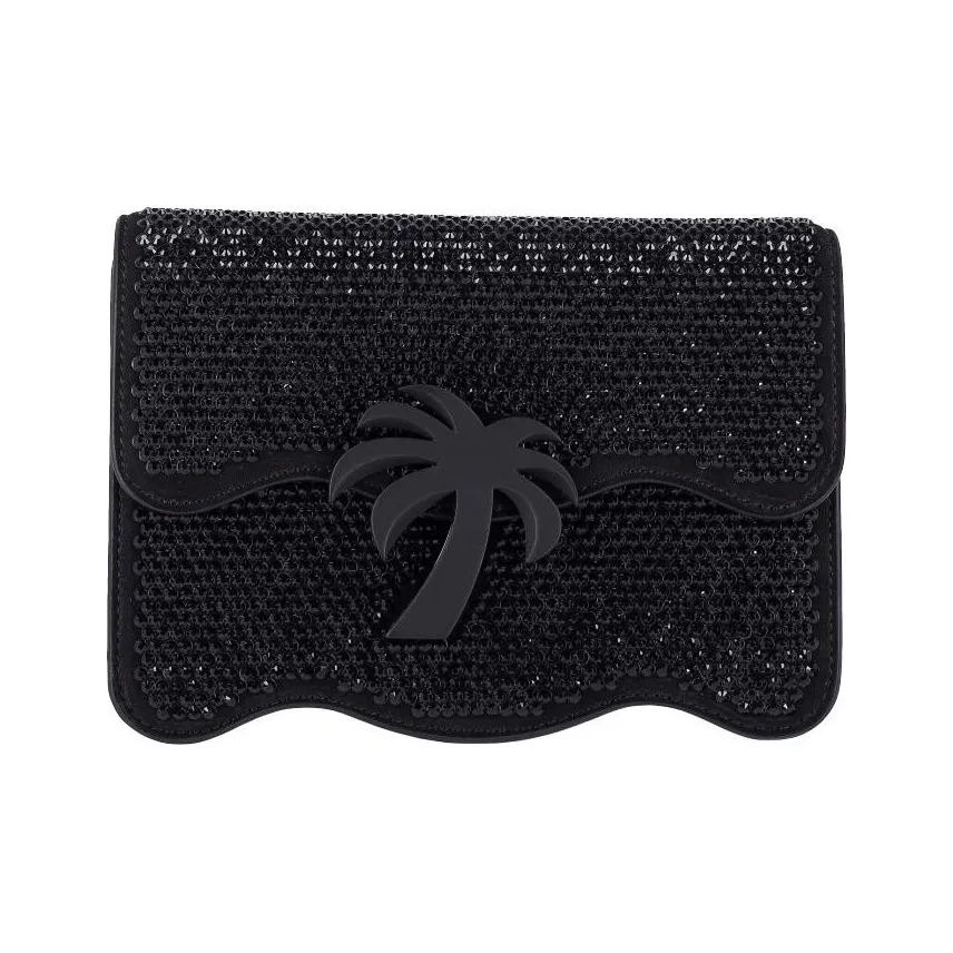 PALM ANGELS Rhinestone embellished Shoulder Bag