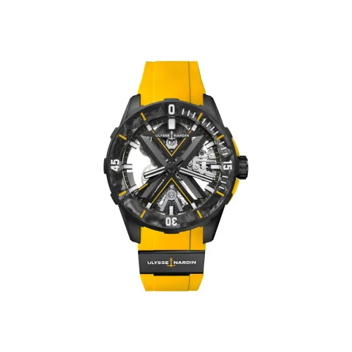 ULYSSE NARDIN Автоматический Механический Движение Мужские Часы Плавательная Коллекция 44 мм Вырез
