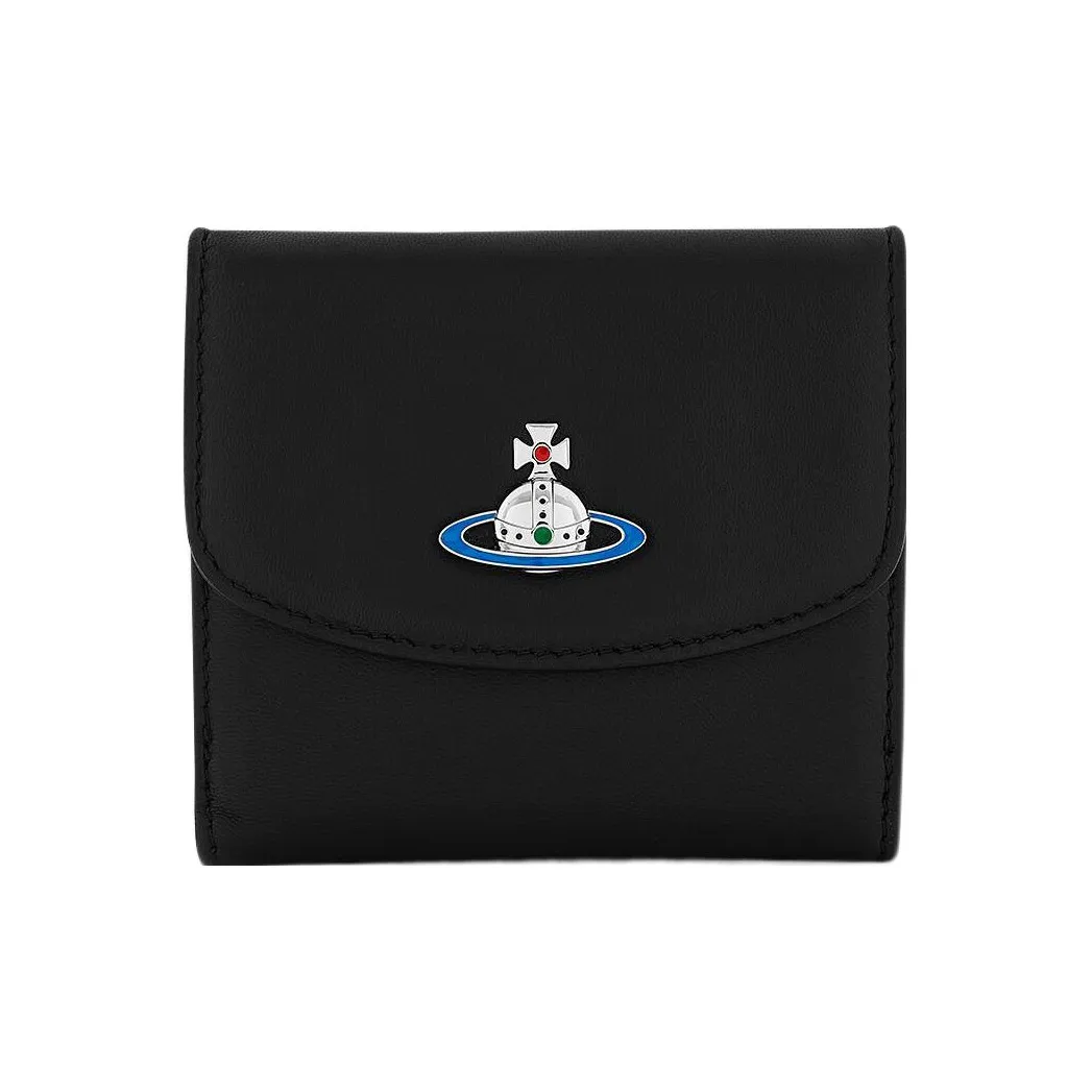 Vivienne Westwood Lambskin Wallet Regular Women's Black