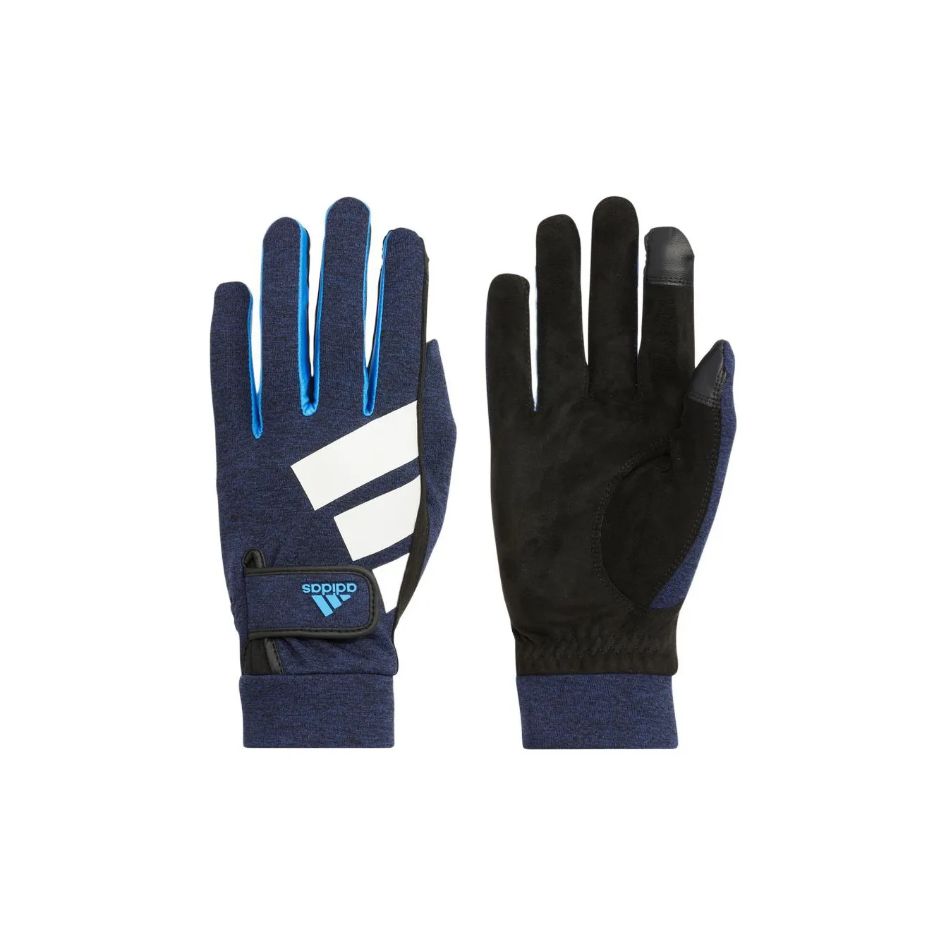 Adidas Полиэстер Полиуретан Спортивные Перчатки Мужские Синие