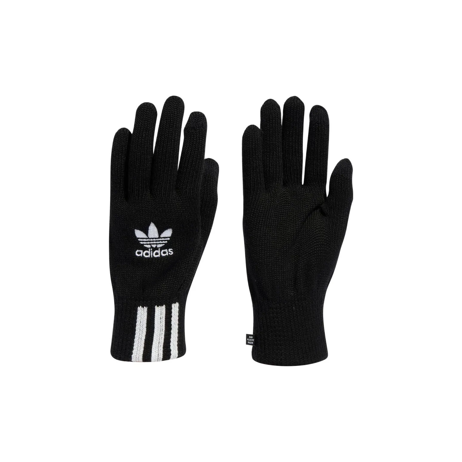 Adidas Originals Recycled Polyester Sports Gloves Unisex Black