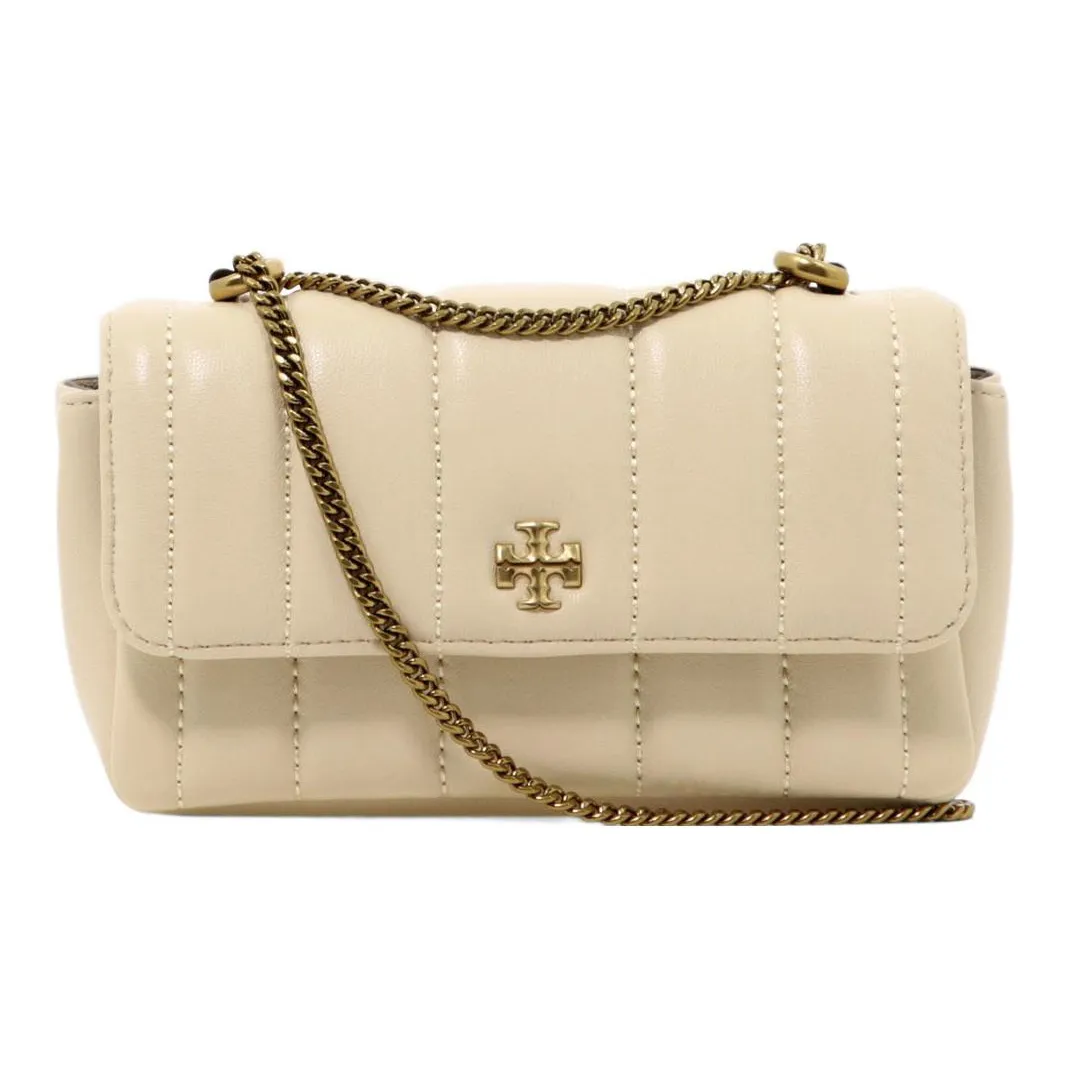 TORY BURCH Kira Sheepskin Portable Crossbody Bag, Shoulder Bag Women's Cheese White