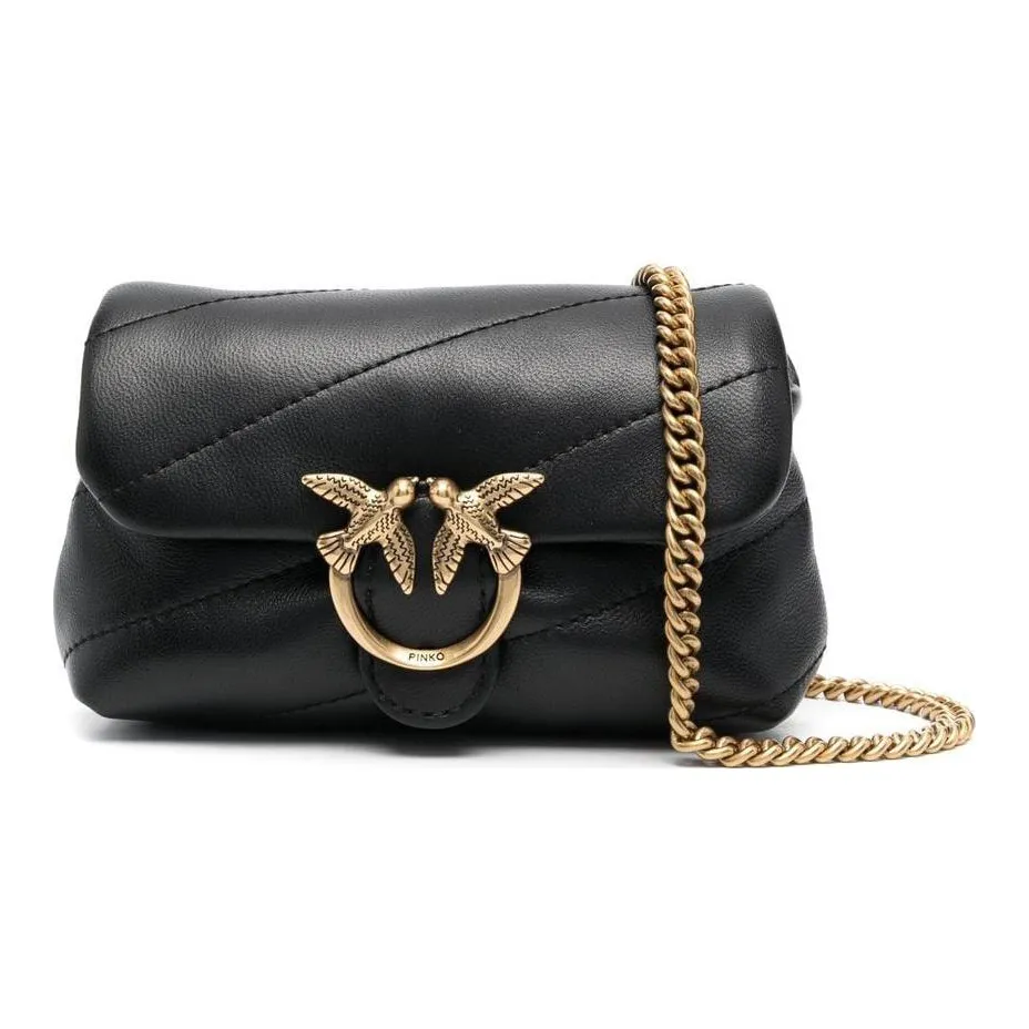 PINKO Стеганый кожа через плечо сумка стандартный женский черный