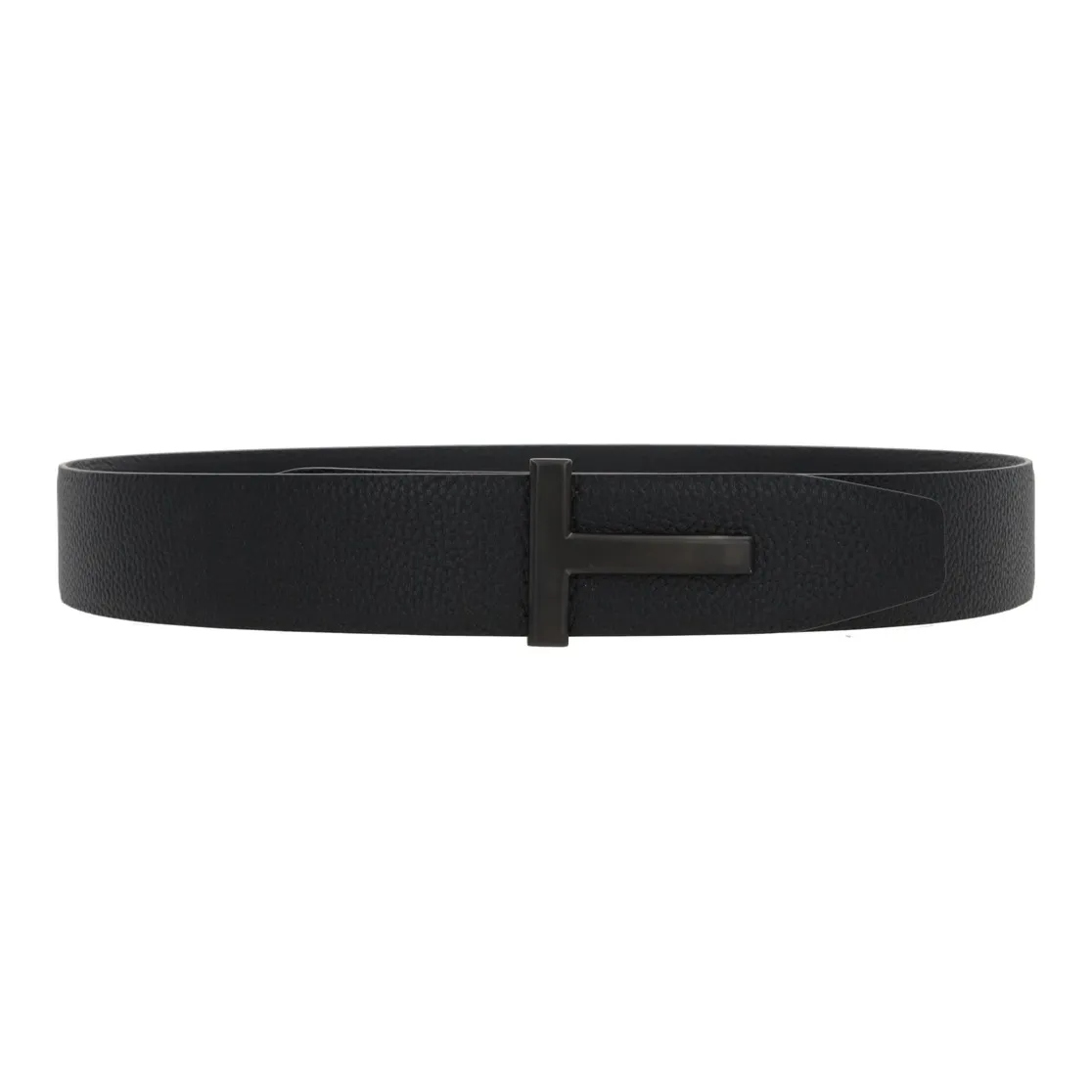 TOM FORD Logo Plaque Buckle Belt