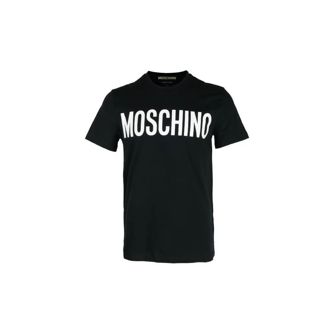 MOSCHINO Мужские черные T-рубашки
