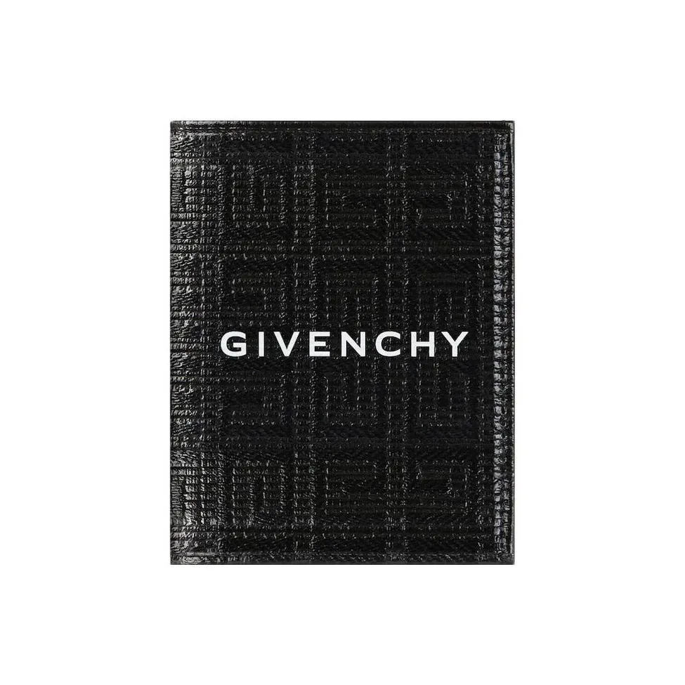 GIVENCHY 4G Хлопок Держатель для карт Стандартный Мужской Черный
