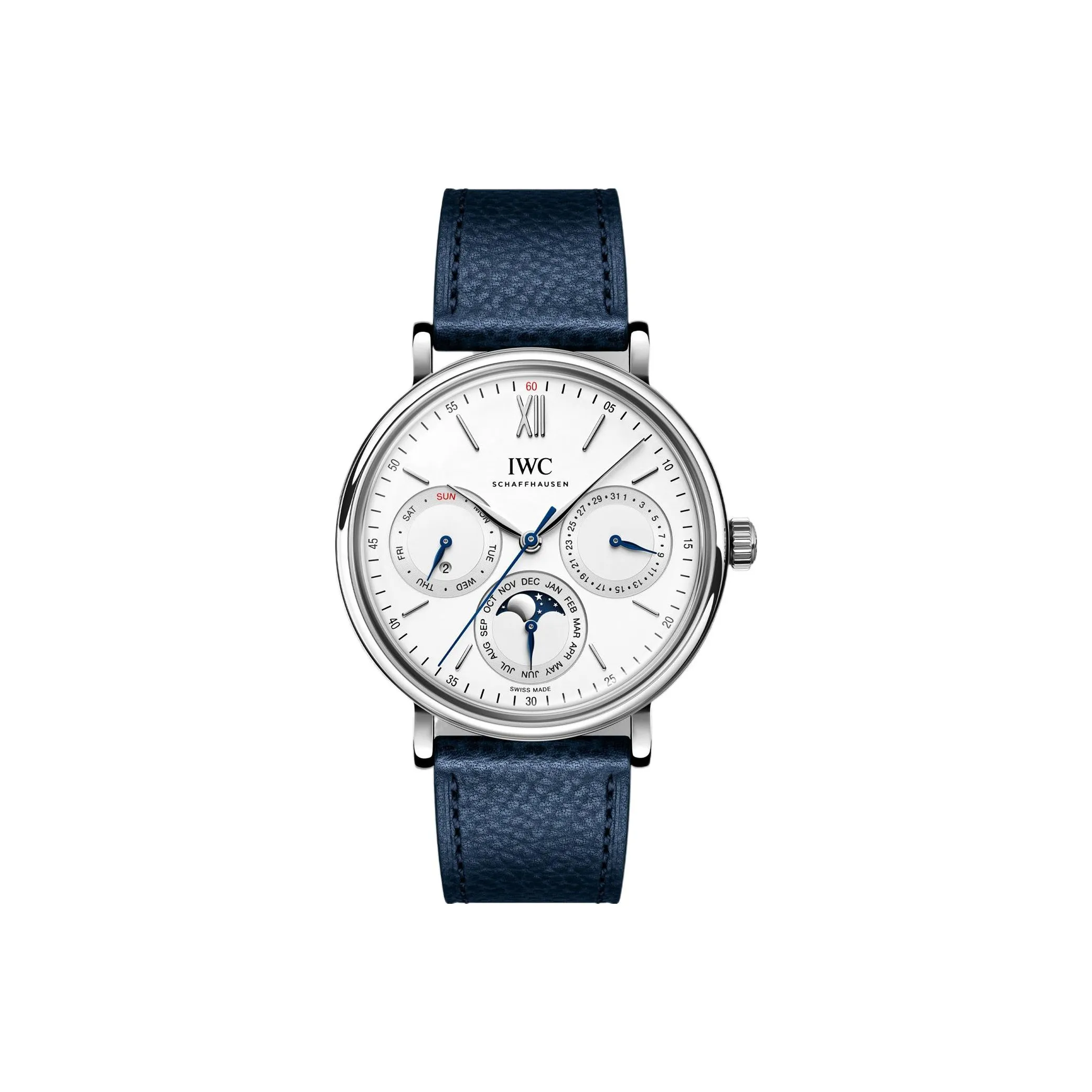 IWC Baotai Fino Series Automatic Mechanical Movement Men's Watch 40mm Silver Dial