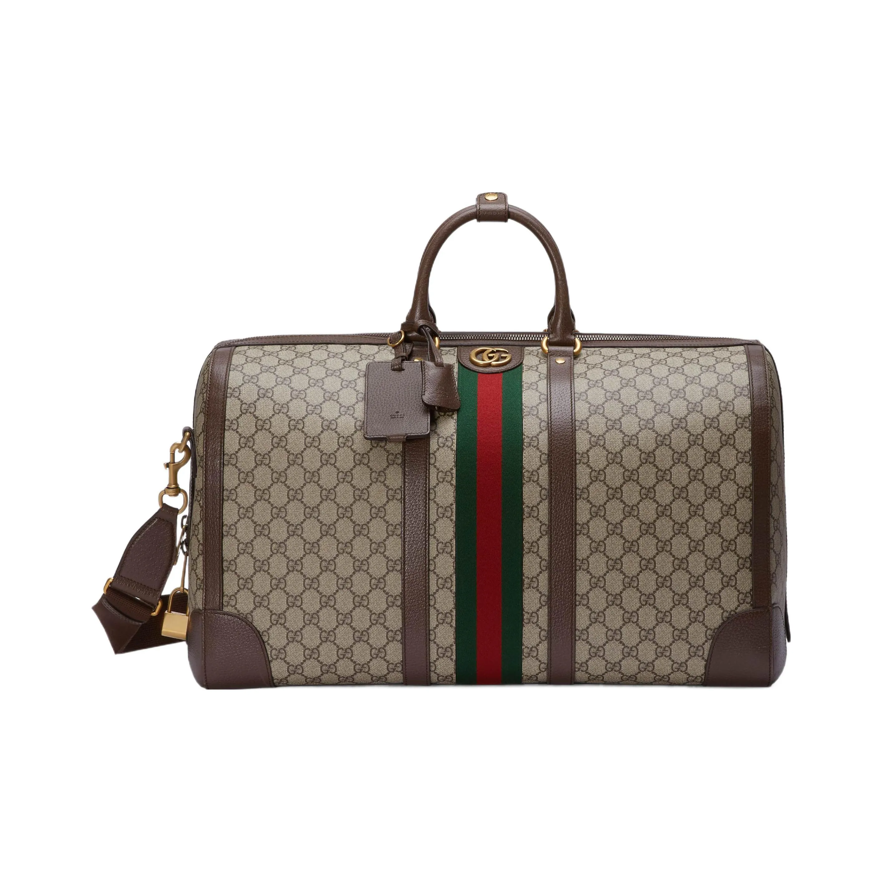 GUCCI Canvas With Leather Handbag, Shoulder Bag, Crossbody Bag, Travel Bag Men's