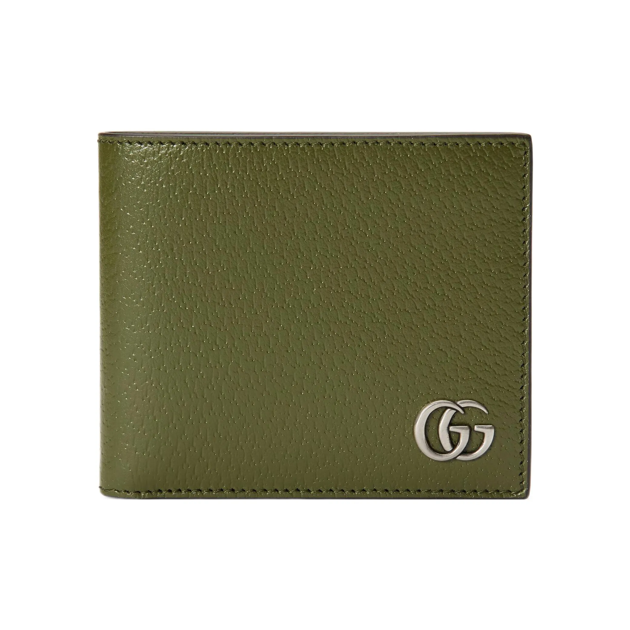 GUCCI GG Marmont Leather Wallet Men's Forest Green