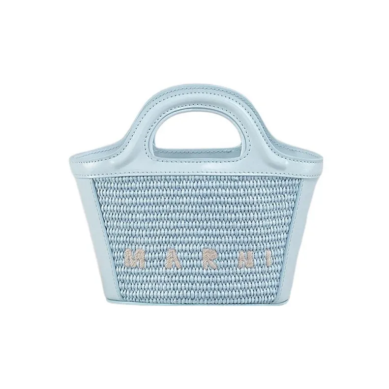 MARNI TROPICALIA Cow Leather Shoulder Bag, Crossbody Bag, Handbag Mini Women's Blue