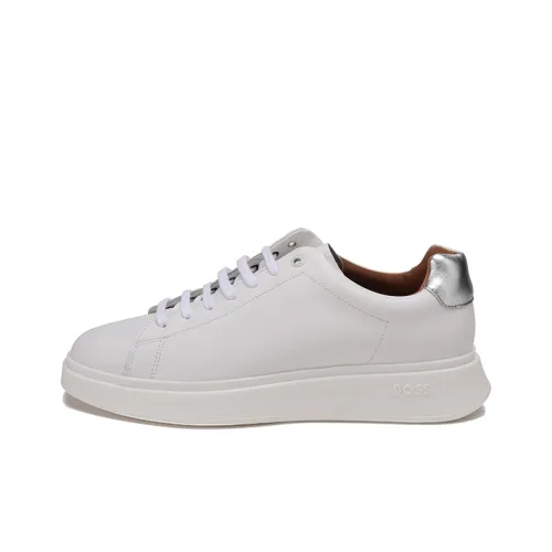 HUGO BOSS Кроссовки для скейтбординга Low Top Белый Серебристый Ласточка Мужские