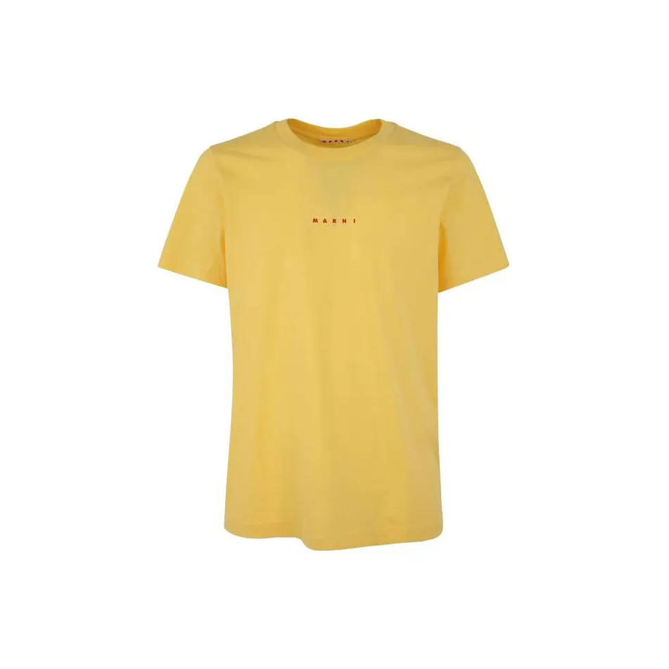 MARNI Желтая Мужская T-Рубашка