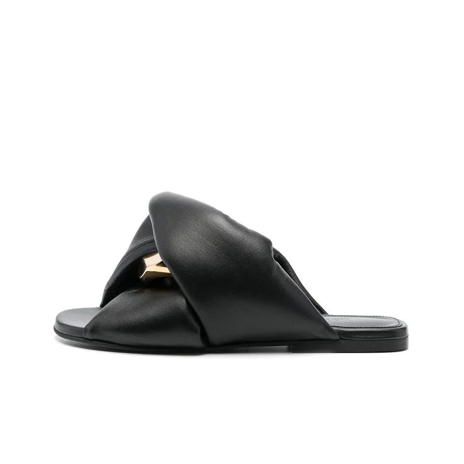 JW Anderson Chain Detailed Twist Flat Sandals Women's