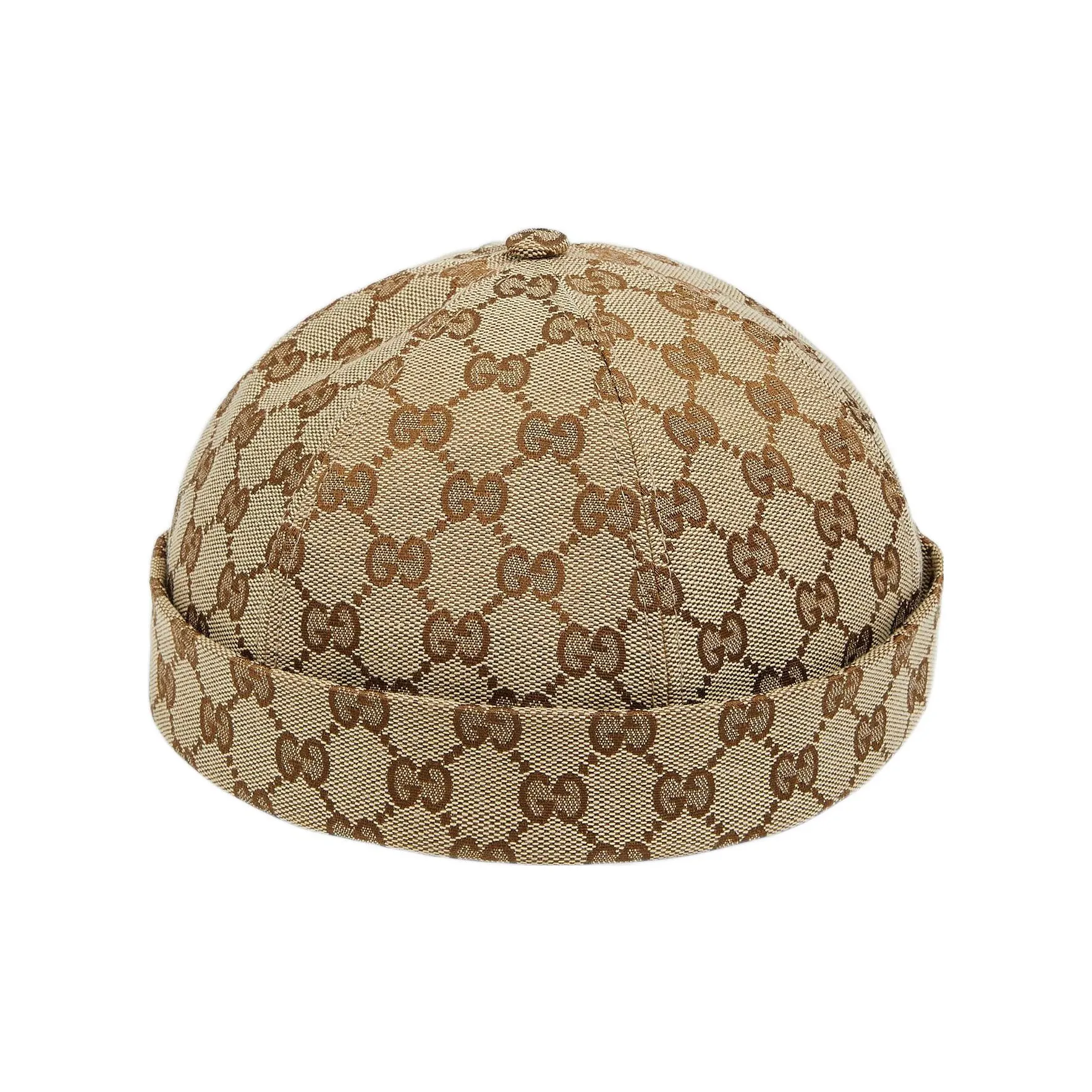 GUCCI Хлопок Шапки и Кепки Женские Бежевый Эбеновый