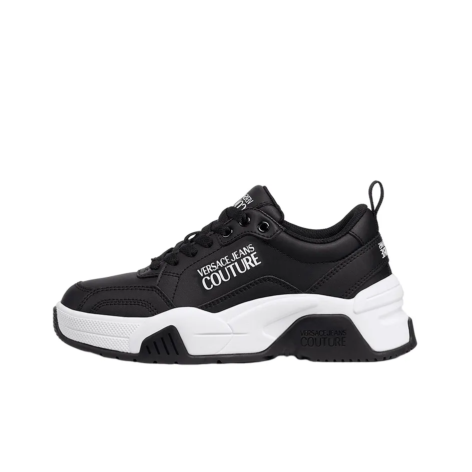 VERSACE JEANS Stargaze Shock Absorbers Low Top Casual Shoes Women's Black White