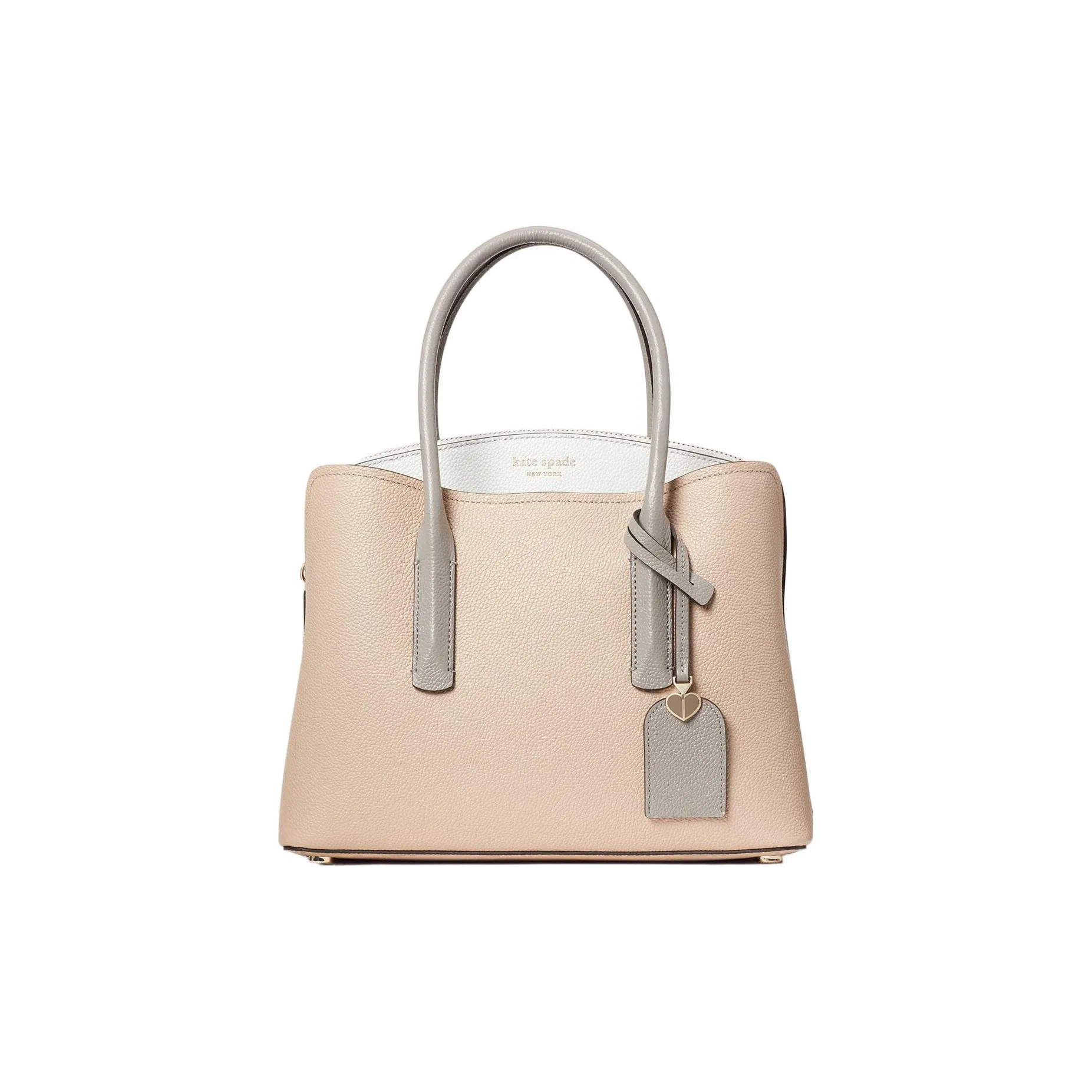 Kate Spade Margau Личий зернистая кожа Коровья кожа Сумка через плечо Сумка среднего размера Женская Розовая