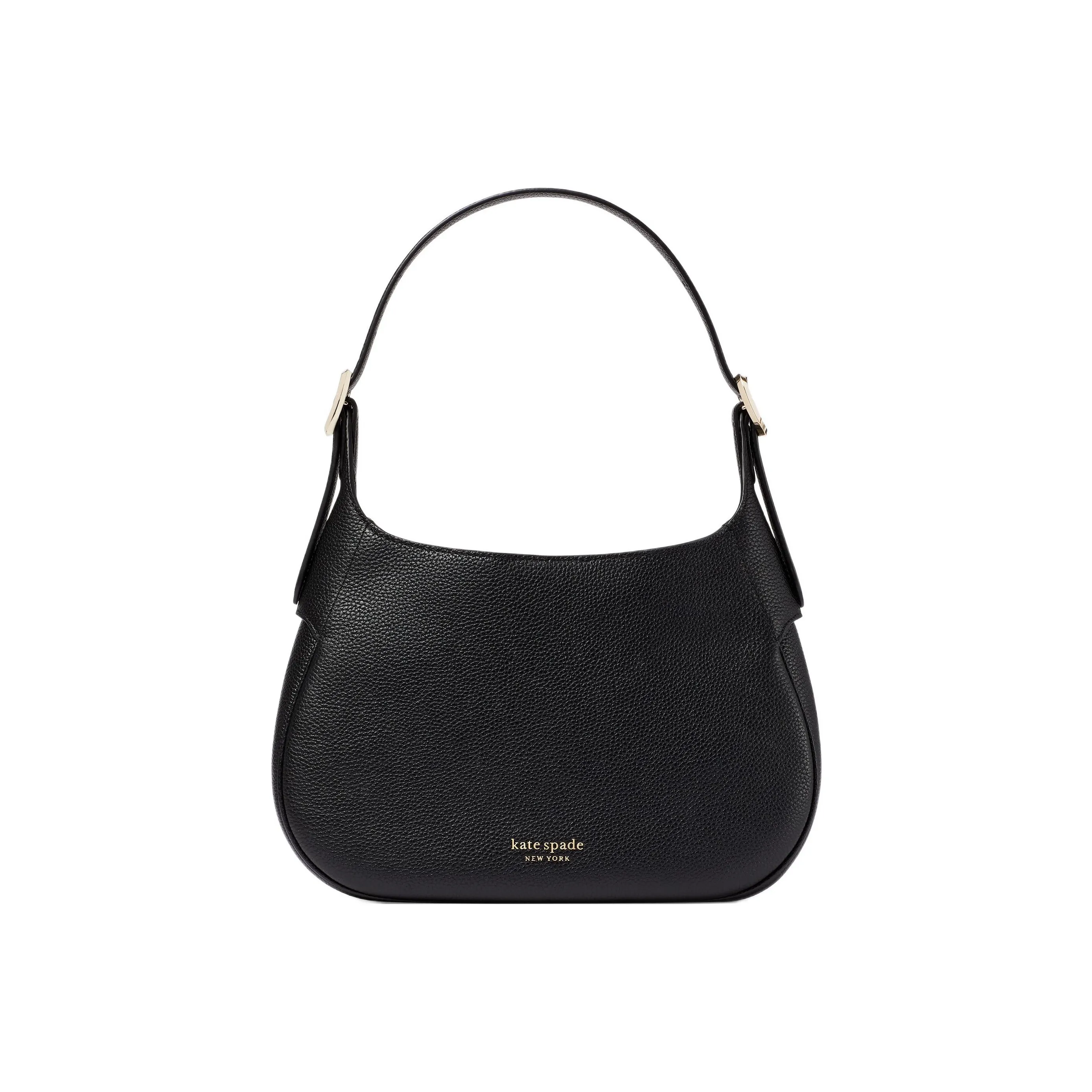 Kate Spade Сумка-хобо из зернистой текстуры кожа личи плечевая сумка сумка через плечо маленькая сумка женская черная