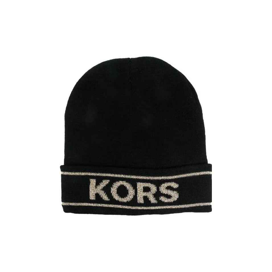 MICHAEL KORS Intarsia knit Logo Beanie