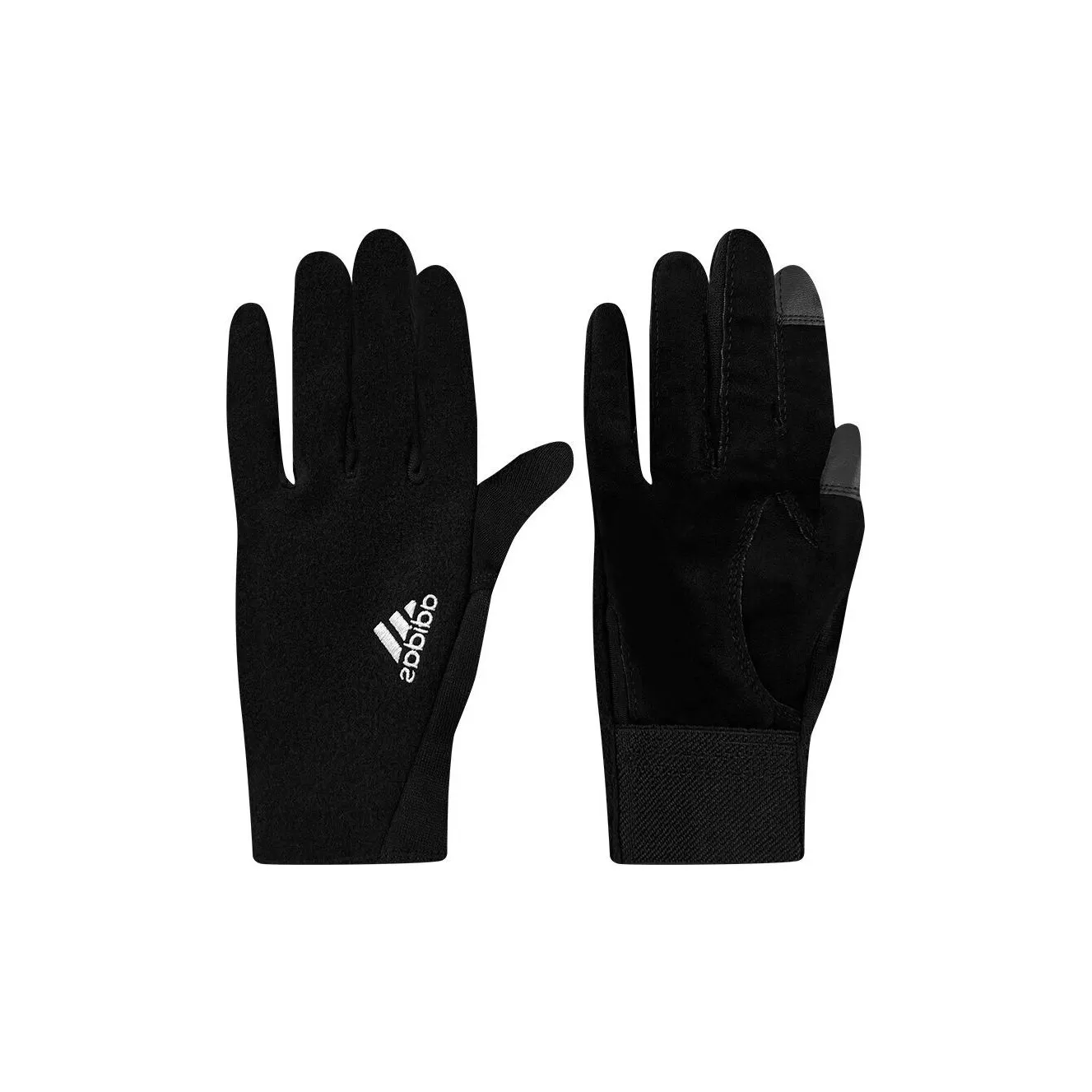 Adidas Polyester, Cotton Gloves Women's Black