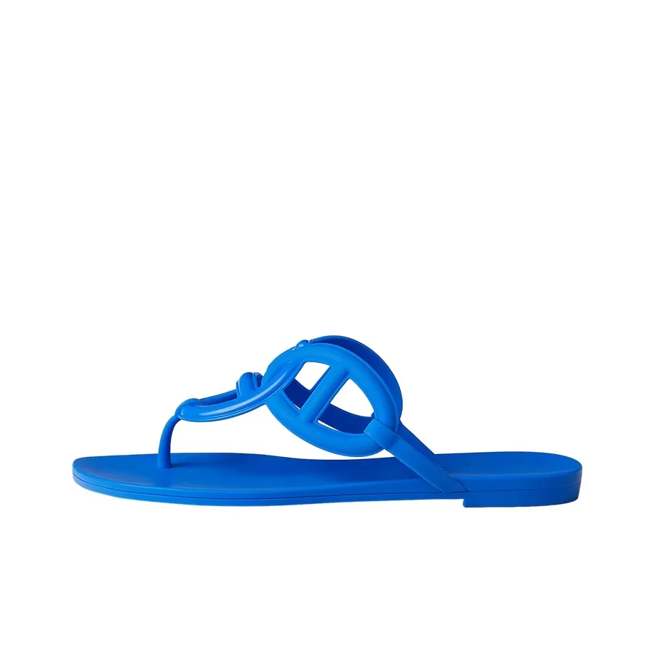 HERMES Egerie Odor Resistant Flip Flops Women
s Blue