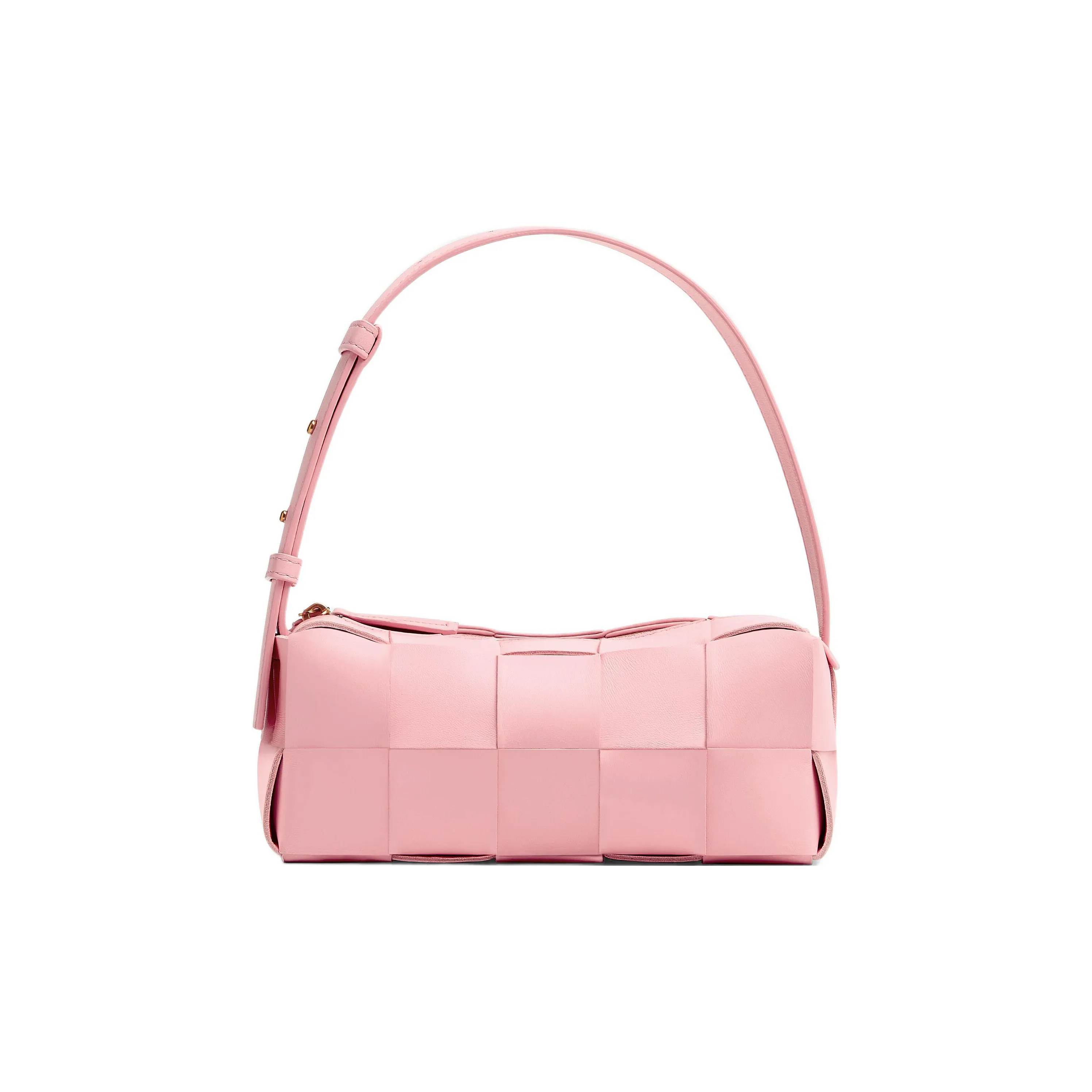 Bottega Veneta Brick Casstte Leather Waffle Bag Shoulder Bag, Handbag, Shoulder Bag Women's Pink