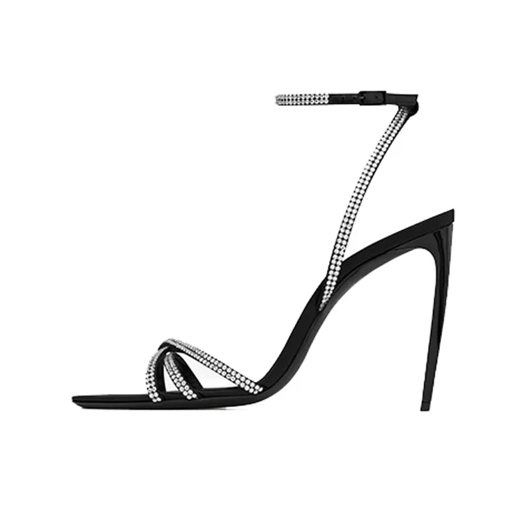 SAINT LAURENT Ava Open Toe Sandals block Women's