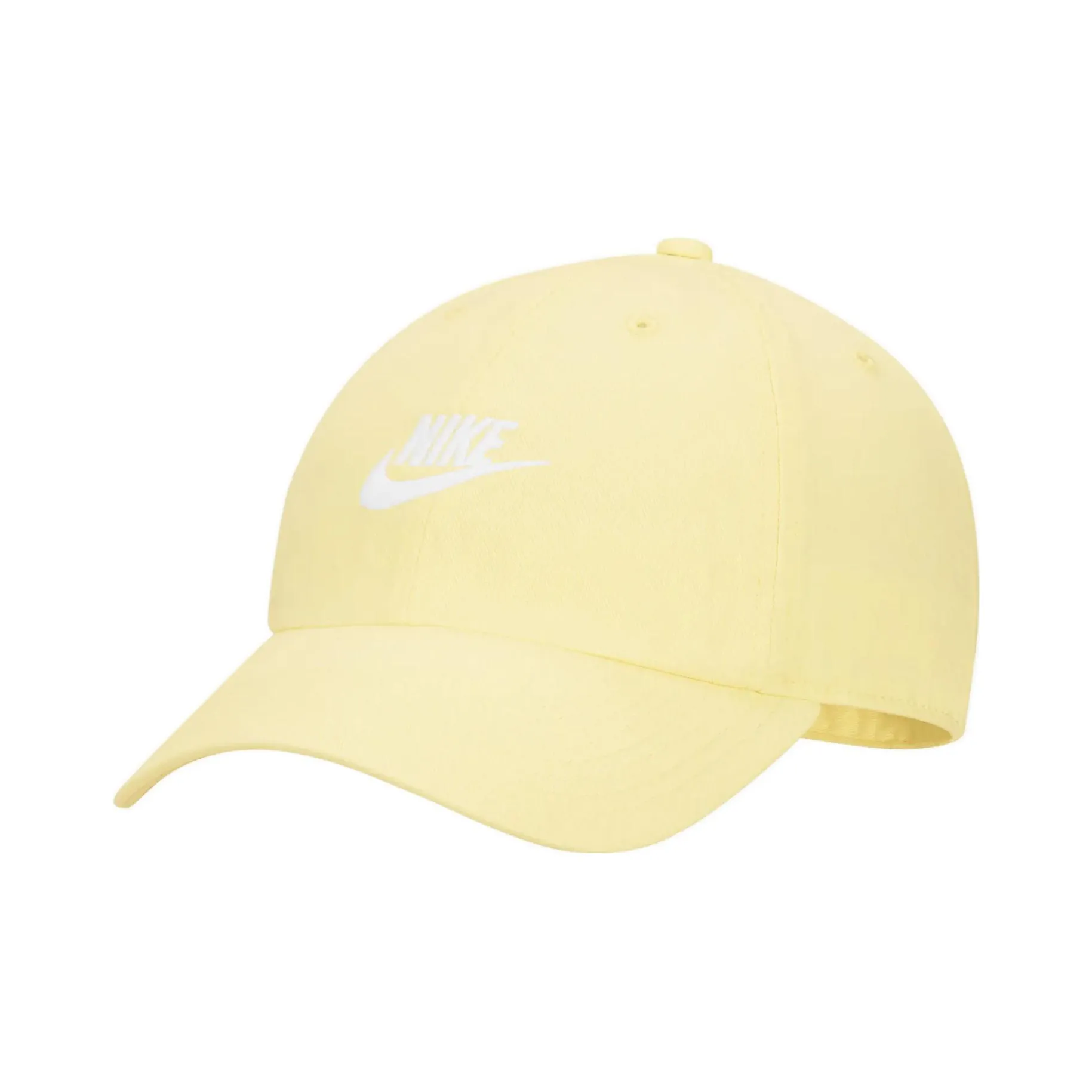 Nike Cotton, Polyester Baseball Caps Unisex Beige Yellow