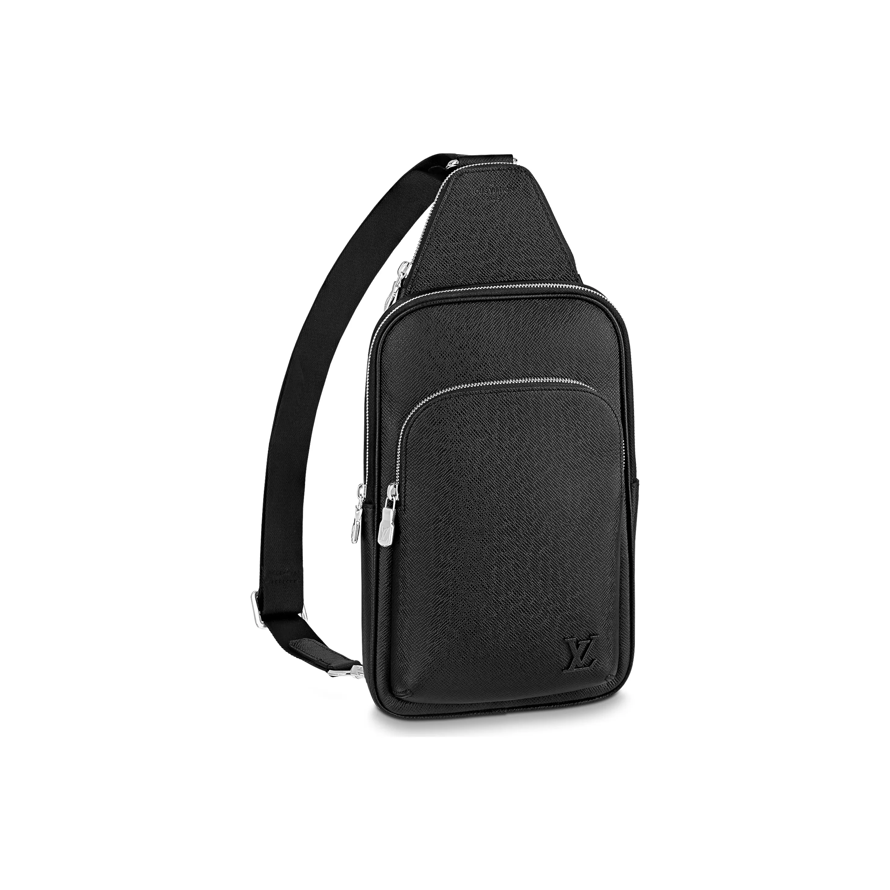 LOUIS VUITTON Avenue Cow Leather Sling Bag Shoulder Bag Crossbody Bag Men's Black