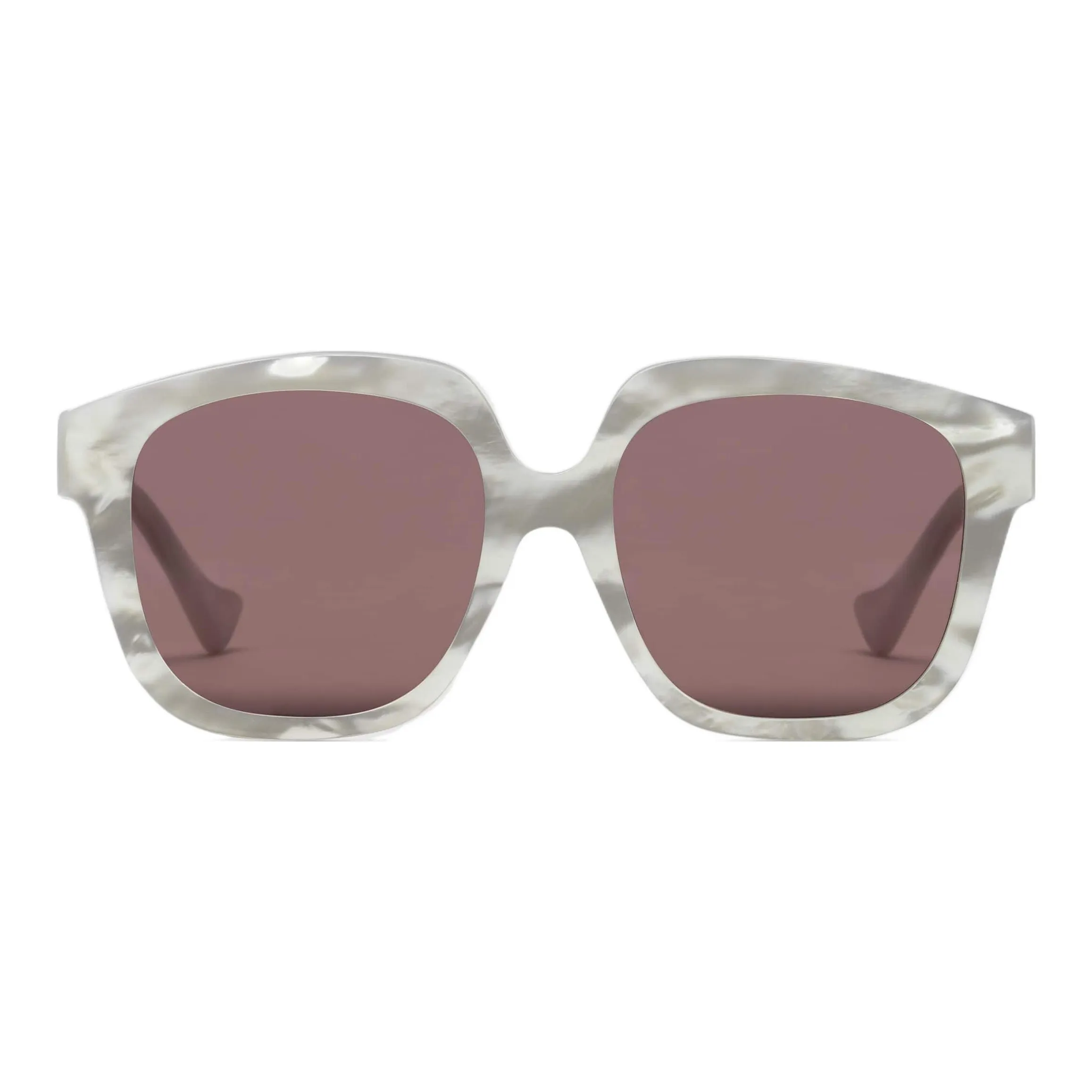 GUCCI Plate Frame Square Sunglasses Women's