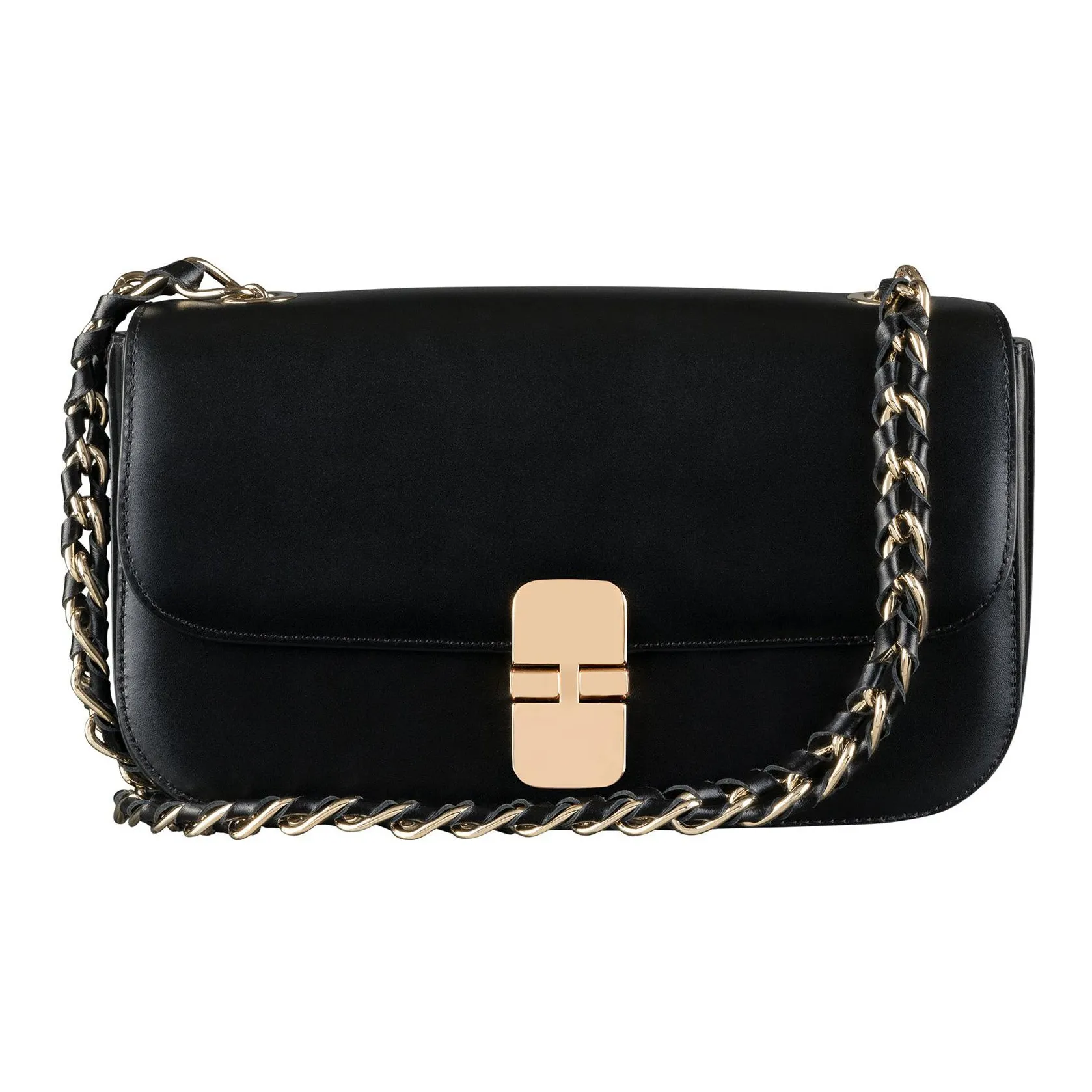 A.P.C Grace Leather Shoulder Bag Crossbody Bag Women's Black