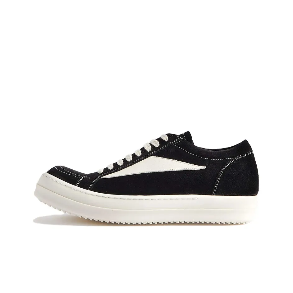 RICK OWENS Strobe Vintage Low Black Suede