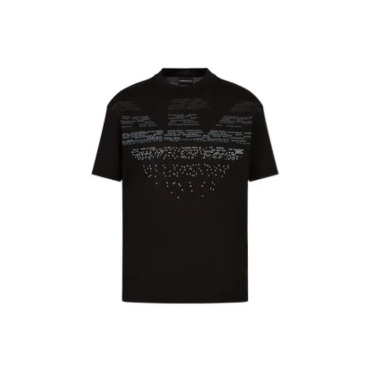 EMPORIO ARMANI SS23 T-Shirt Мужской Черный