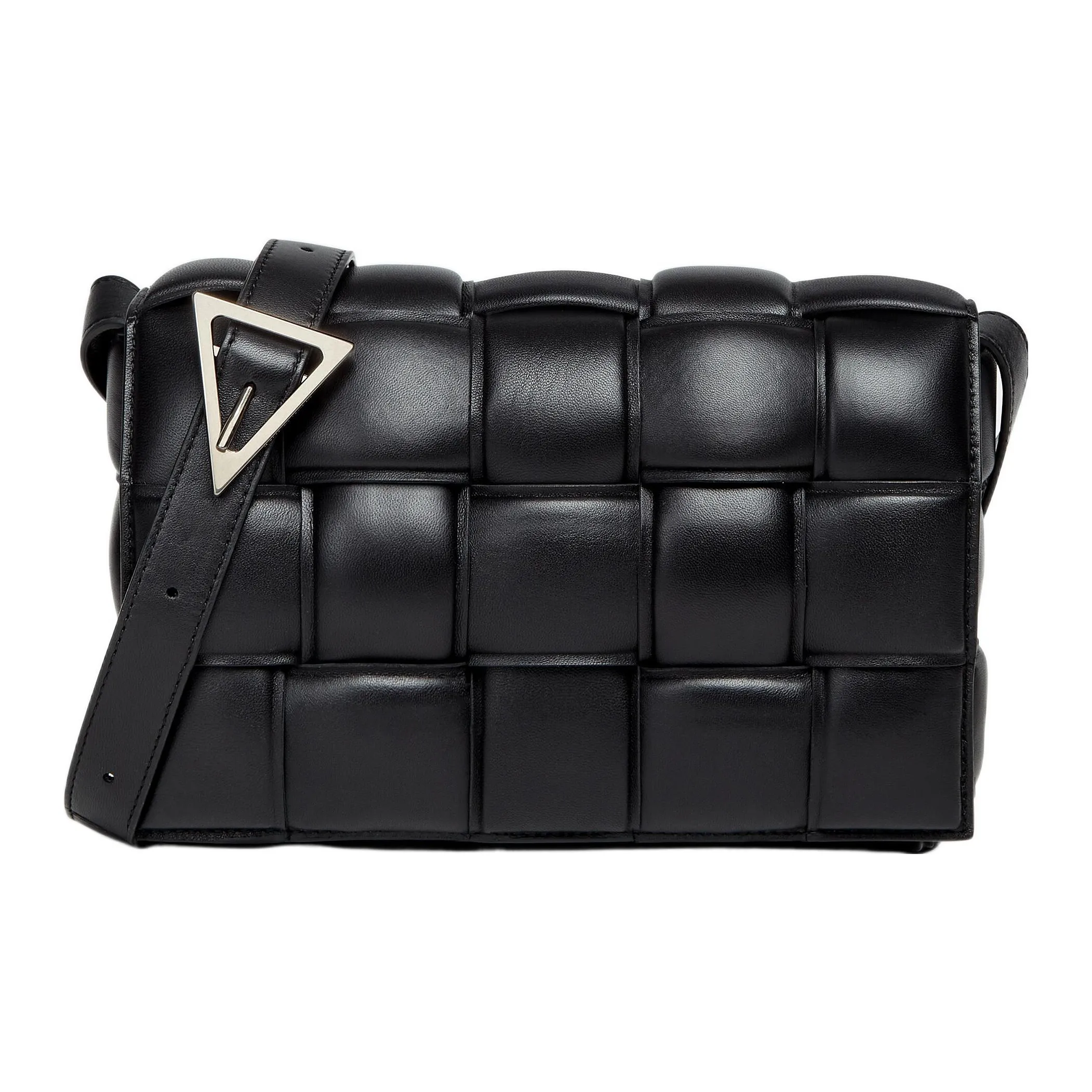 Bottega Veneta Padded Cassette Sheepskin Pillow Bag Crossbody Bag Shoulder Bag Women's Black