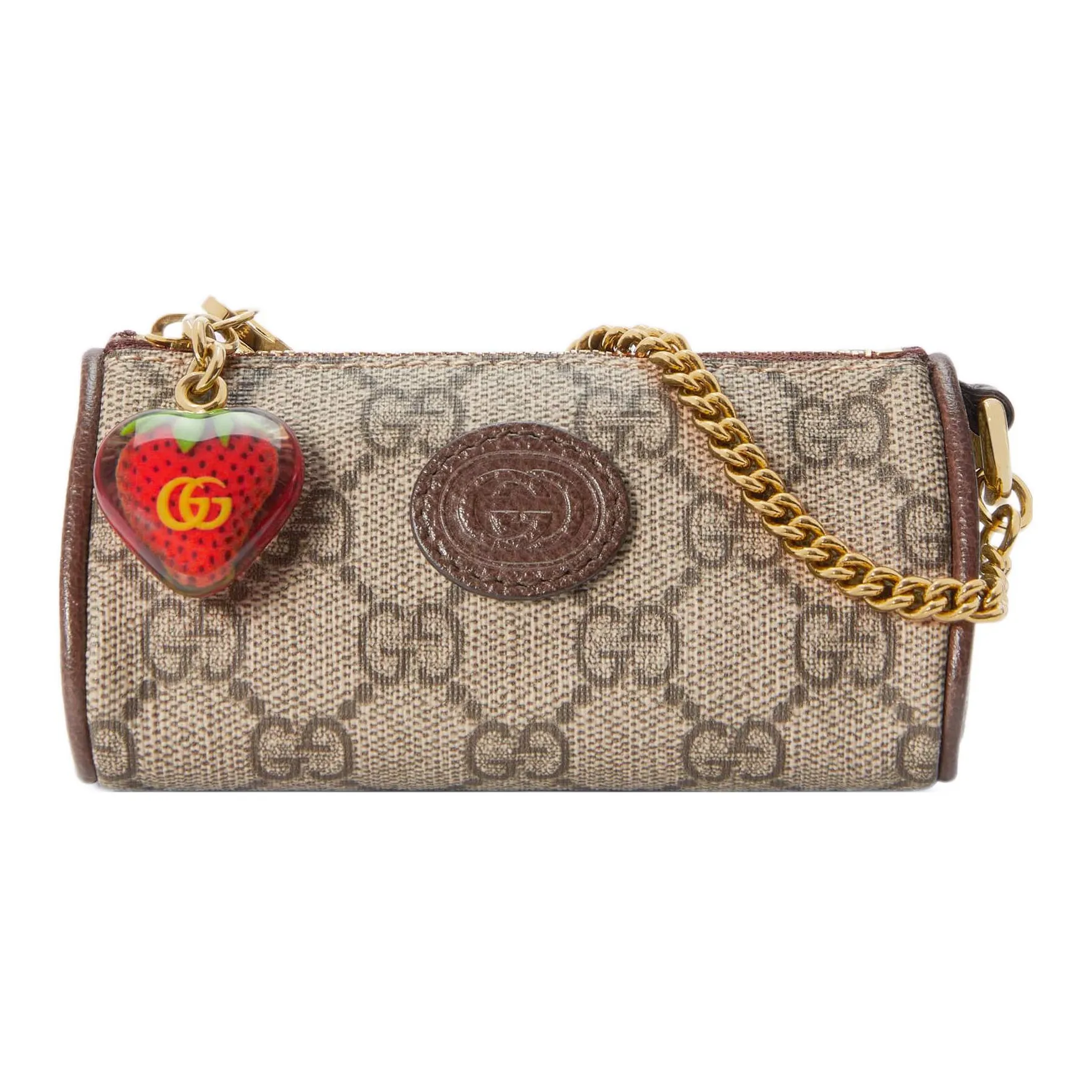 COACH Boxed Artificial Leather With Leather Keychain Wallet Gift Box Set Mens Red & Khaki