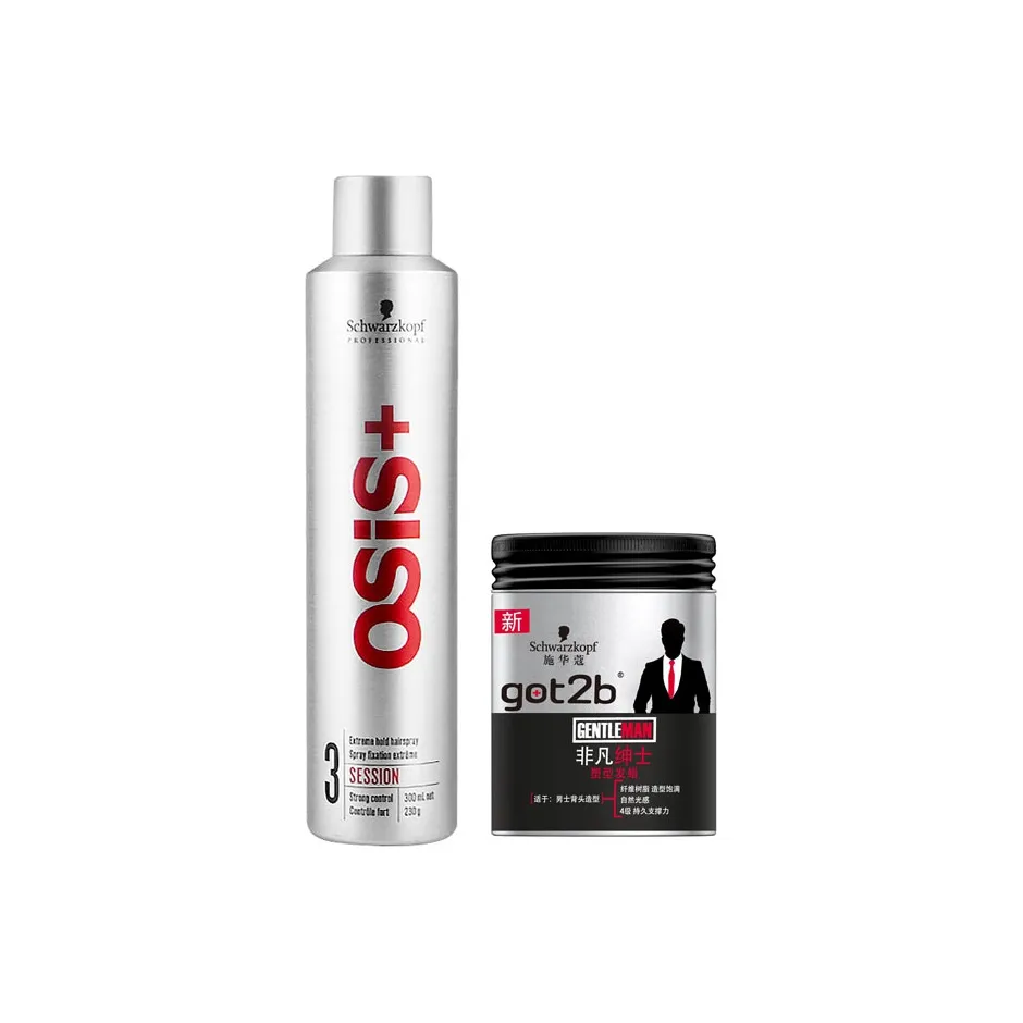 SHIHUAKOU Silver Glue Пава Хлопок для волос Формирование 100 мл*2 300 мл+100 г